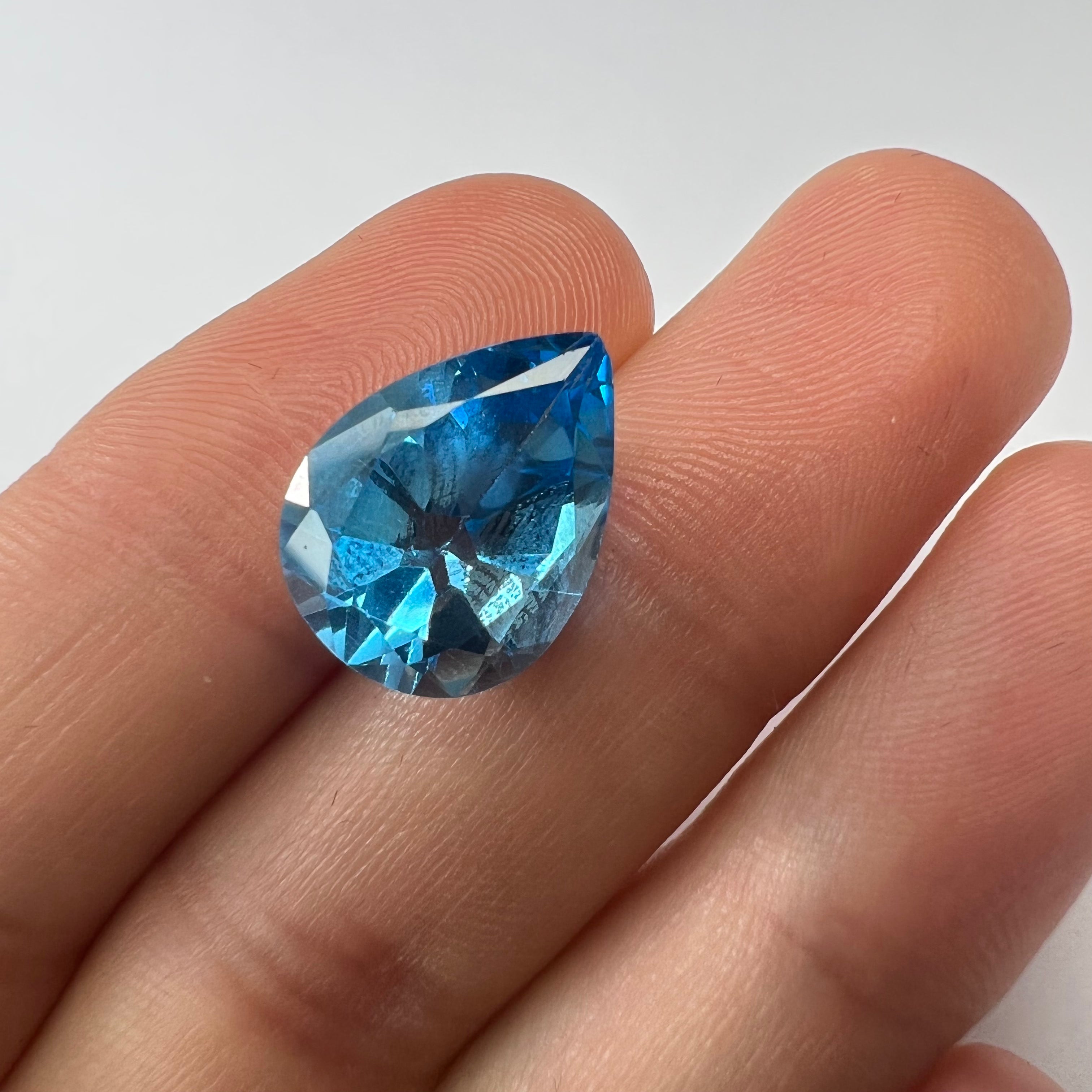 9.8CTW Loose Natural Pear Cut Topaz 16x12x8.2mm Earth mined Gemstone