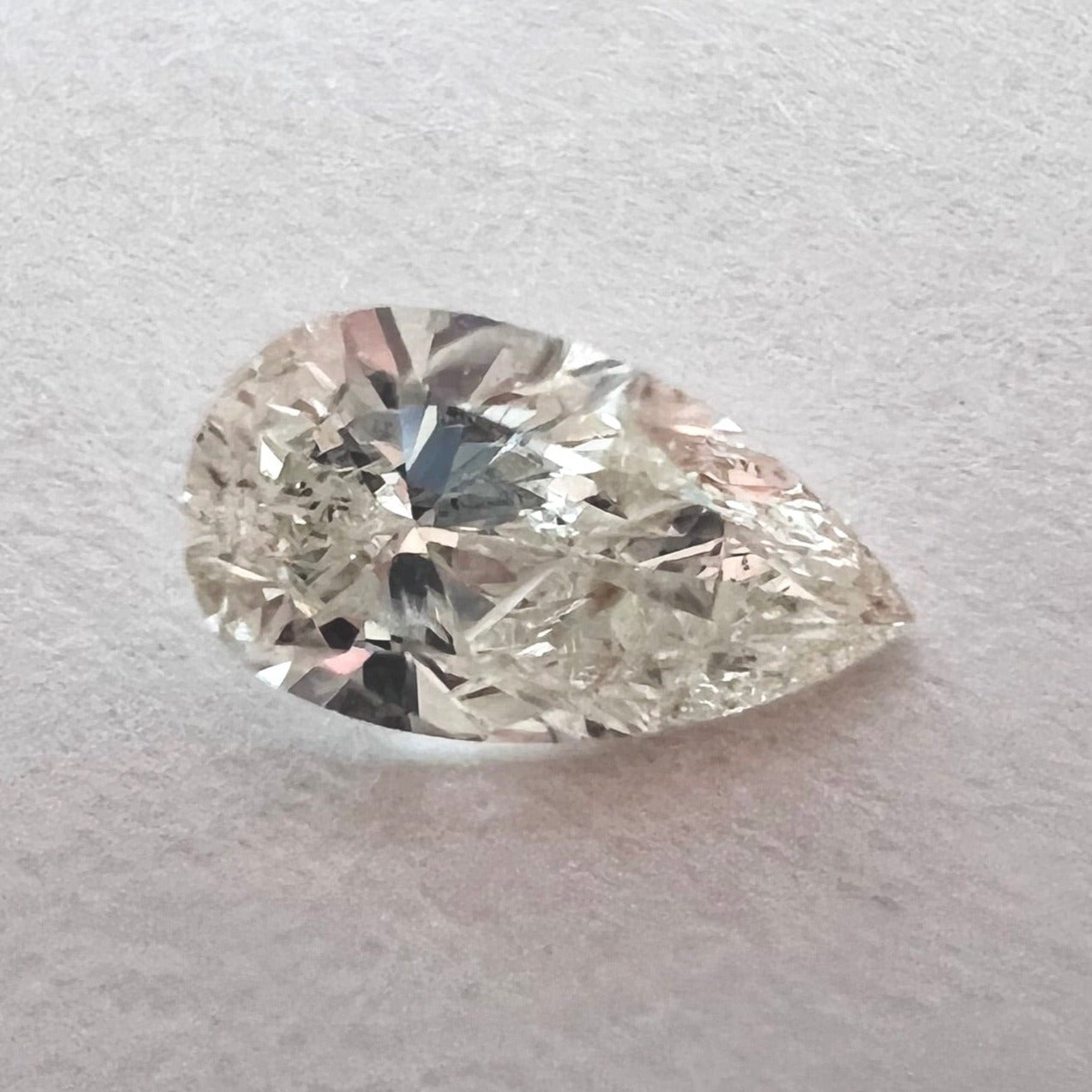 .30CT Pear Shape Diamond K SI2 6.10x3.47x2.20mm Natural Earth mined