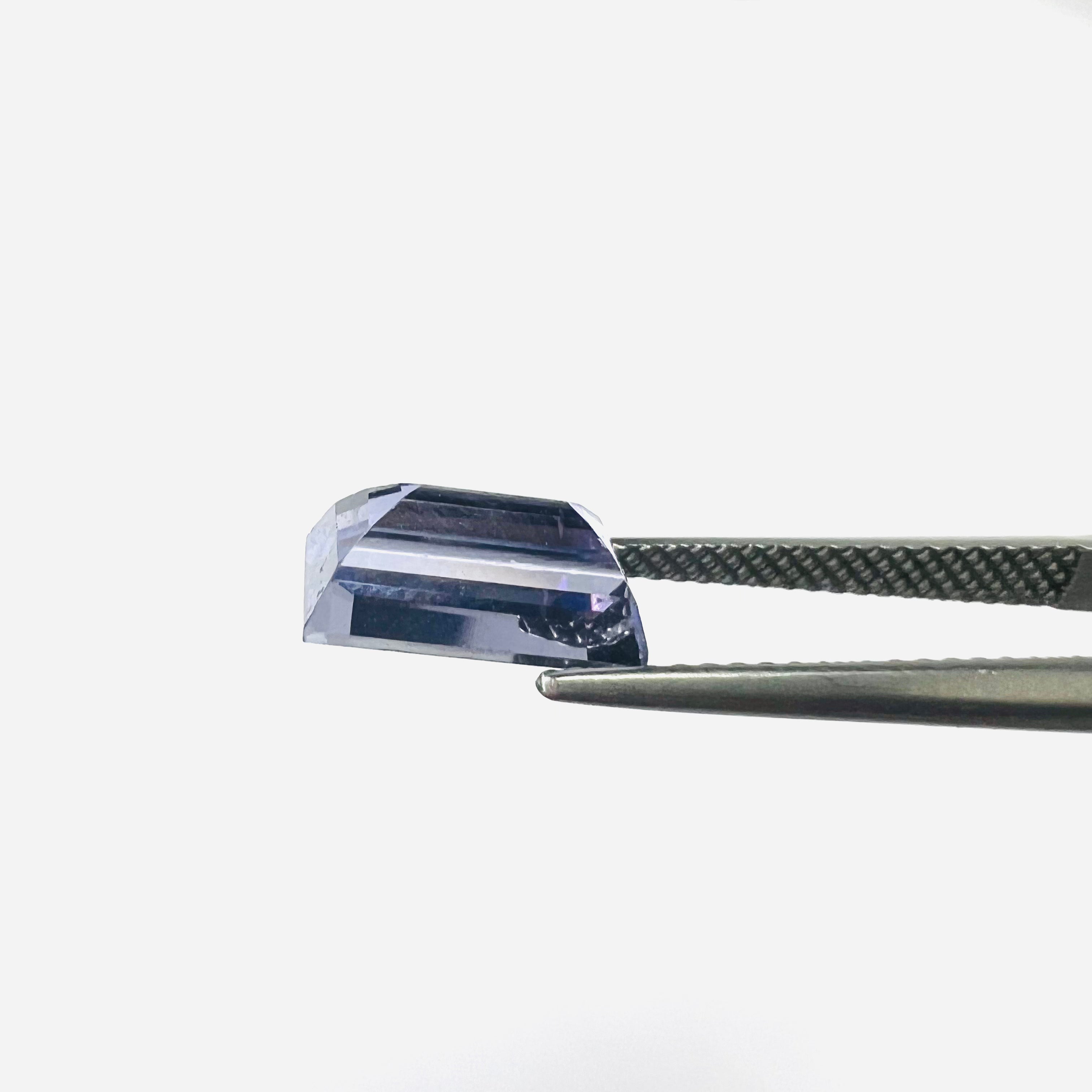 2.44CTW Loose Natural Baguette Cut Tanzanite 9.95x5.21x4.56mm Earth mined Gemstone