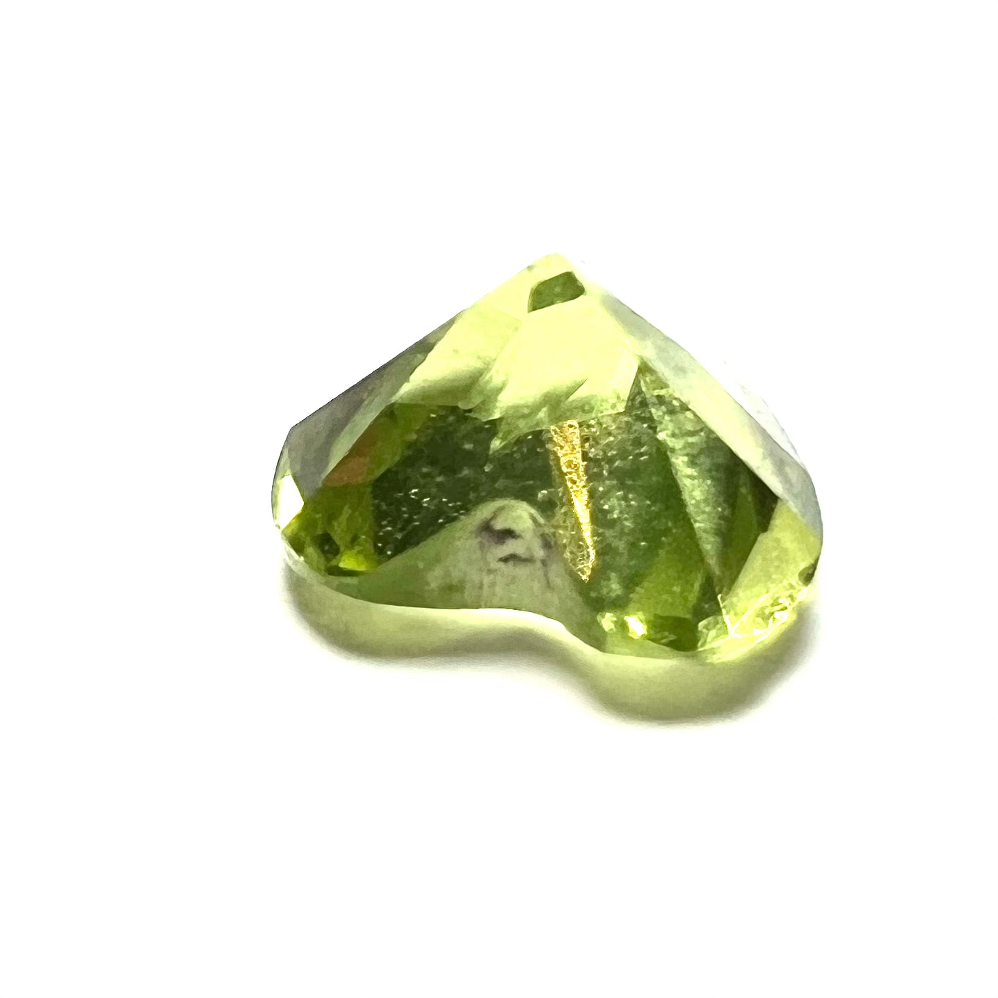 .45CT Loose Natural Heart Cut Peridot 5x3mm Earth mined Gemstone
