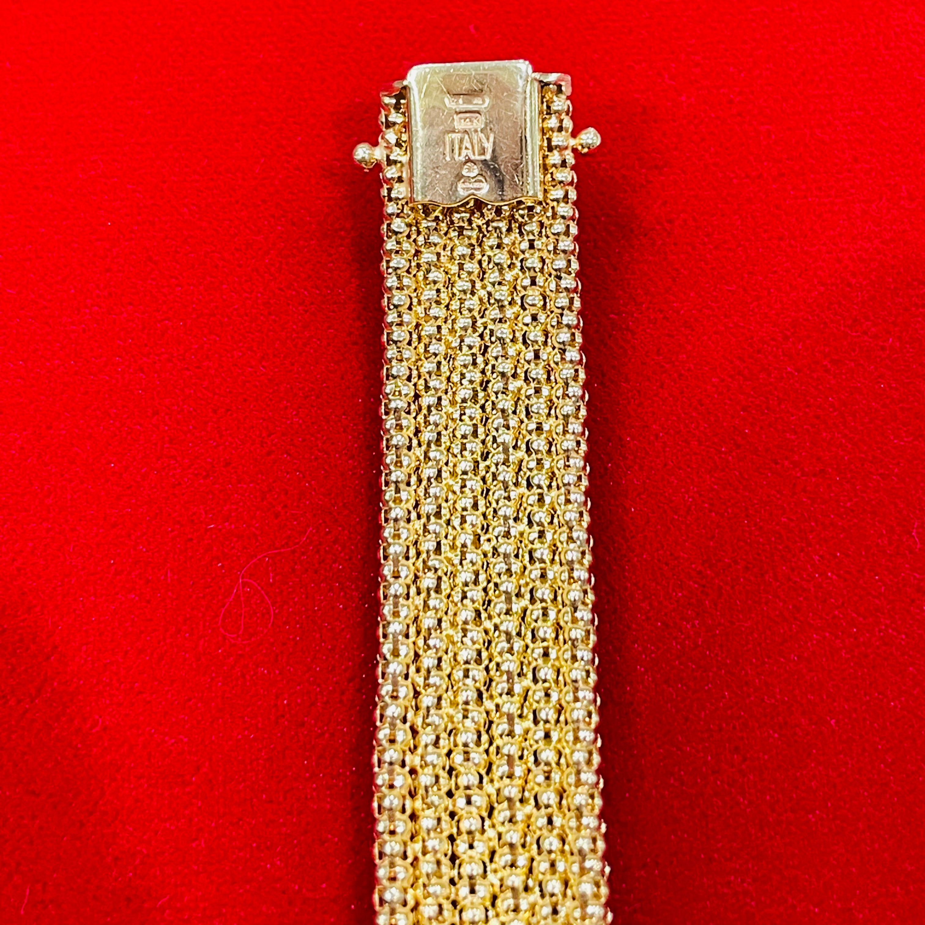 Pebble Bracelet in Solid 14k Yellow Gold 7.5”