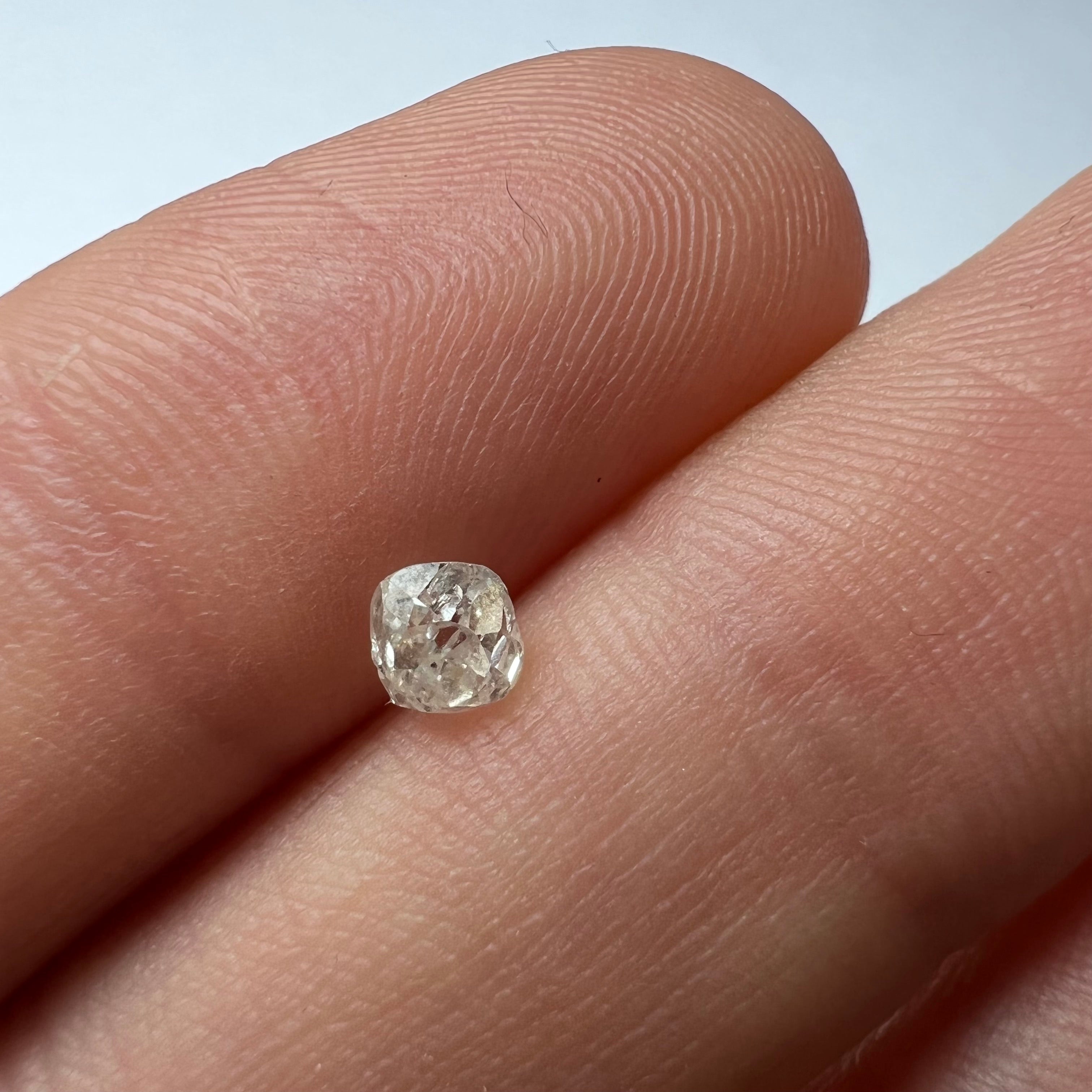 .41CT Old Mine Cushion Cut Diamond K I2 4.01x4.13x3.04mm Natural Earth mined