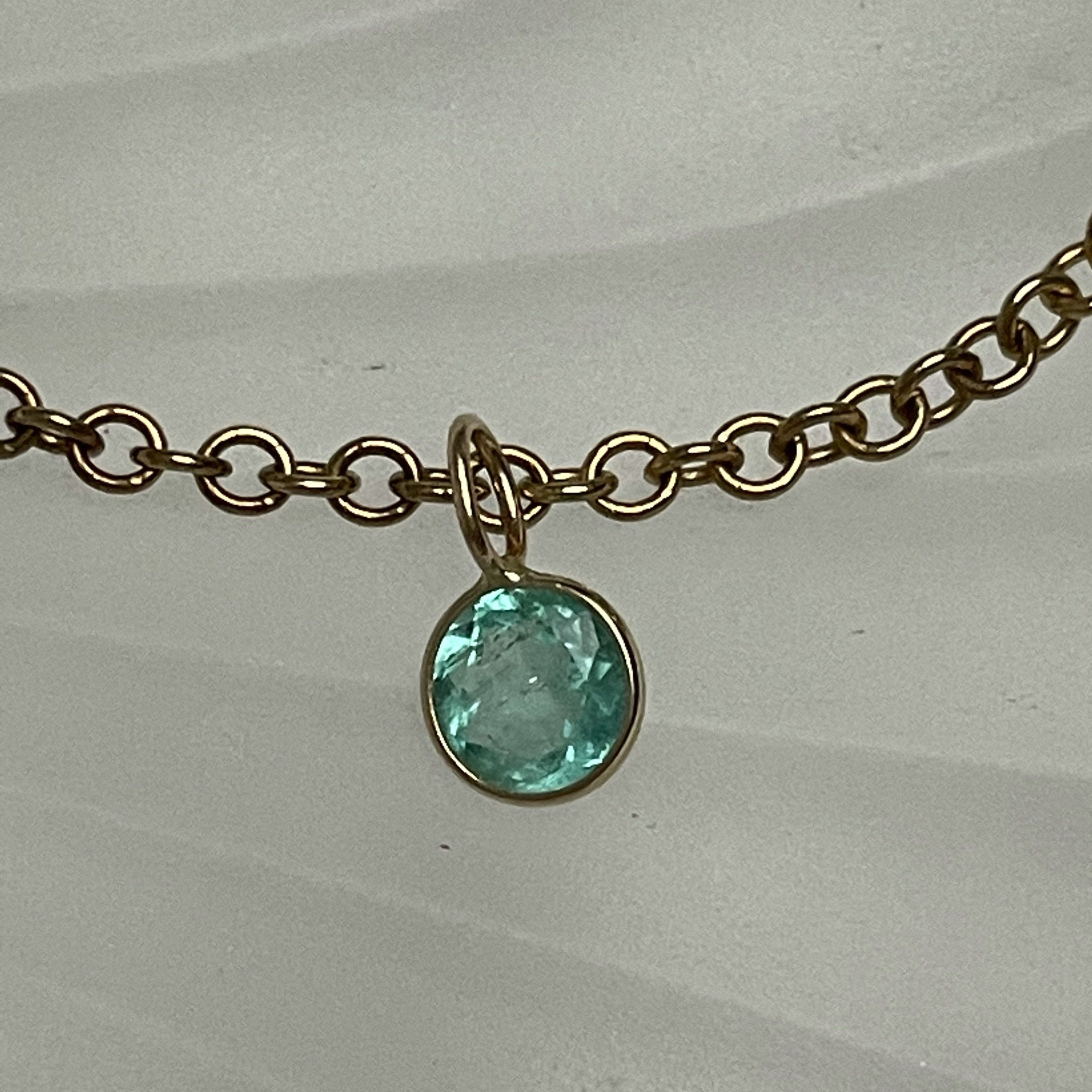 .97ct Natural Colombian Emerald 14K Yellow Gold Pendant Charm
