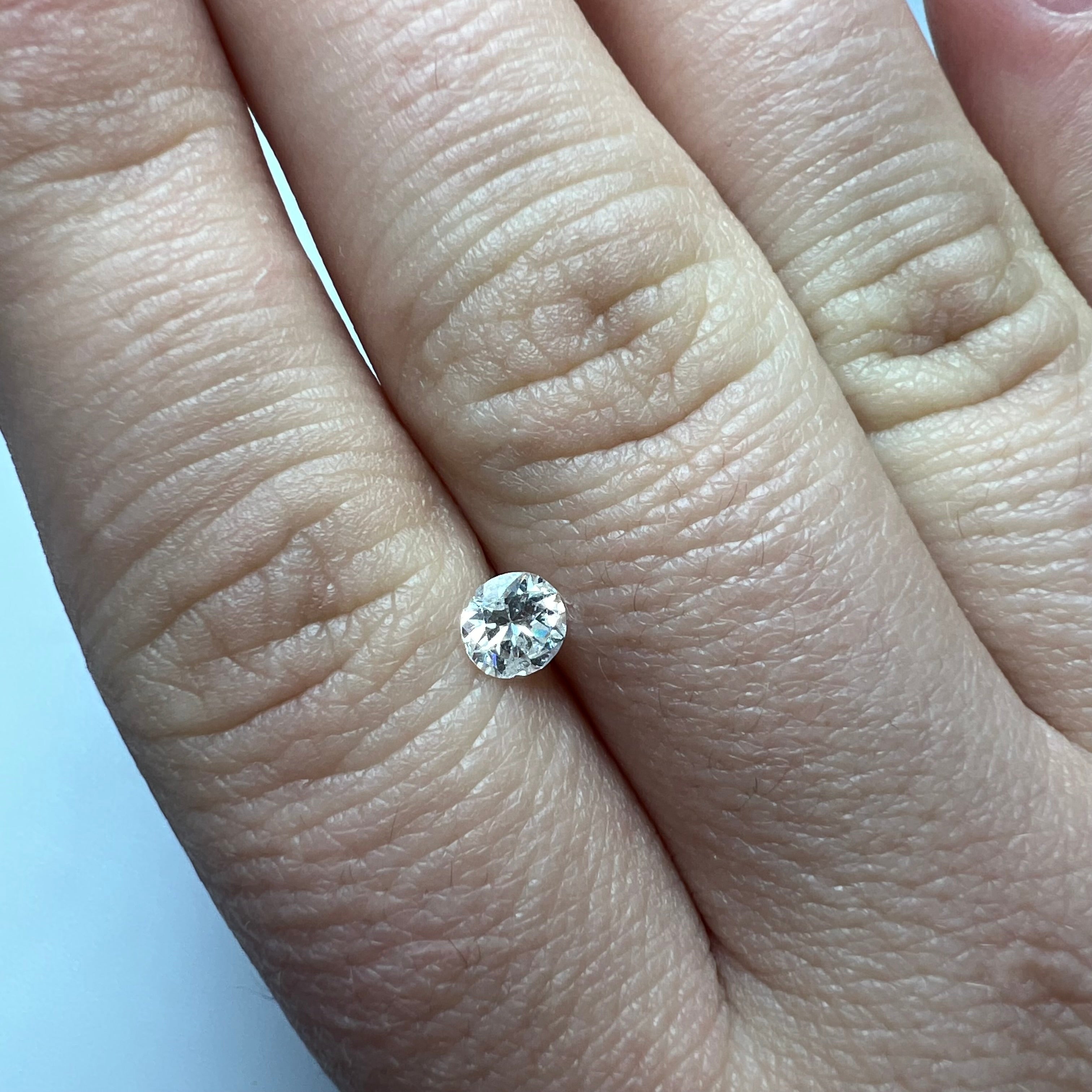 .46CT Old Mine Cut Diamond H I1 4.85x3.07mm Natural Earth mined