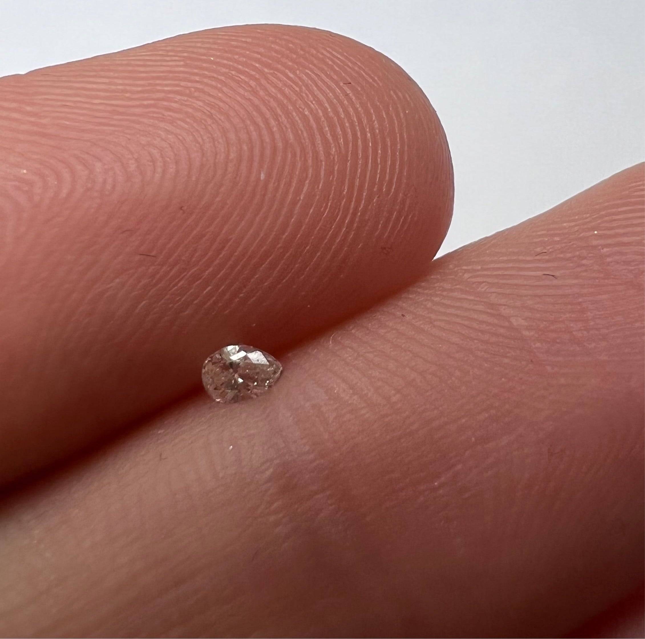.065CT Pear Diamond K I1 3.17x2.26x1.47mm Natural Earth mined