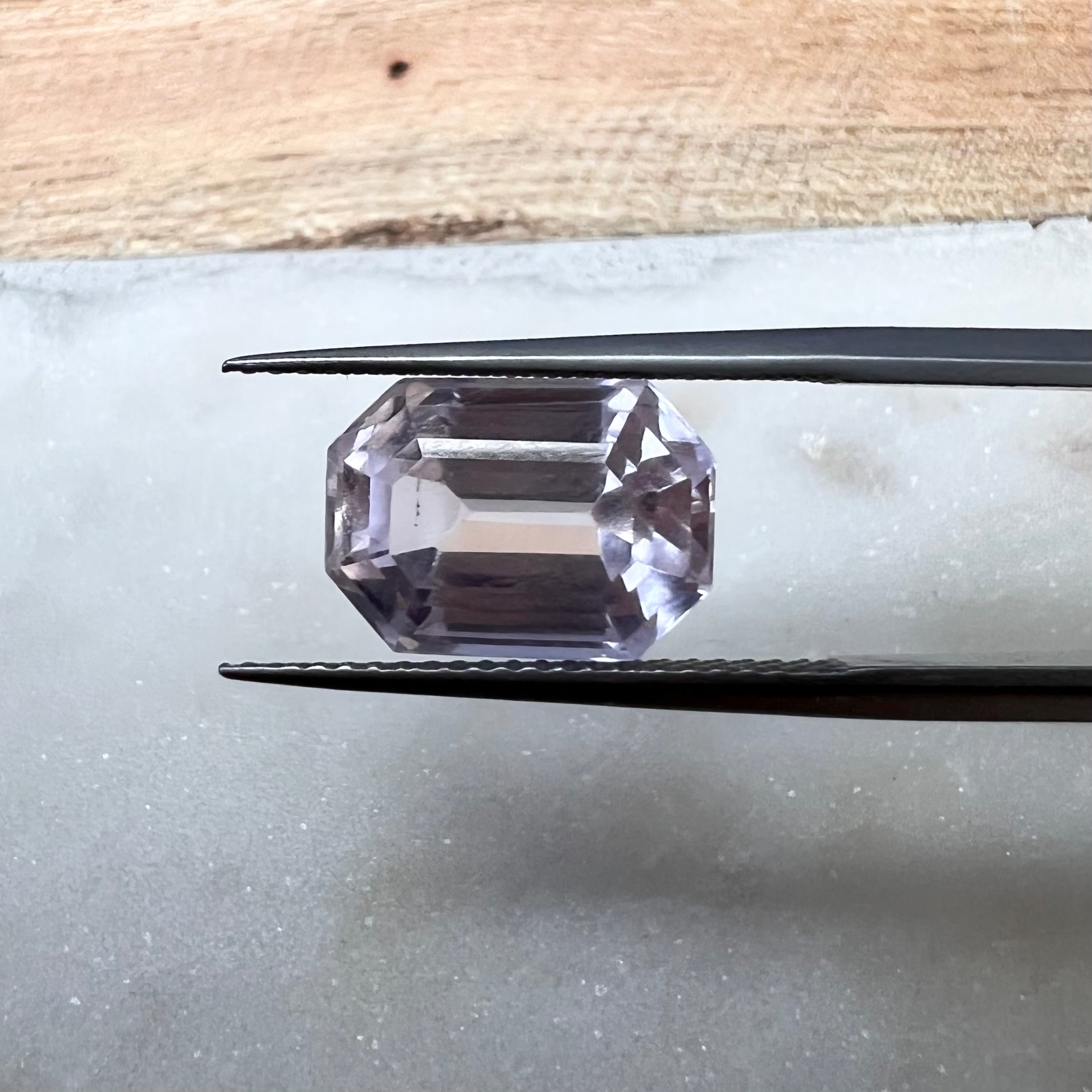 6.10CTW Natural Emerald Cut Kunzite 12.13x8.63mm Earth mined Gemstone