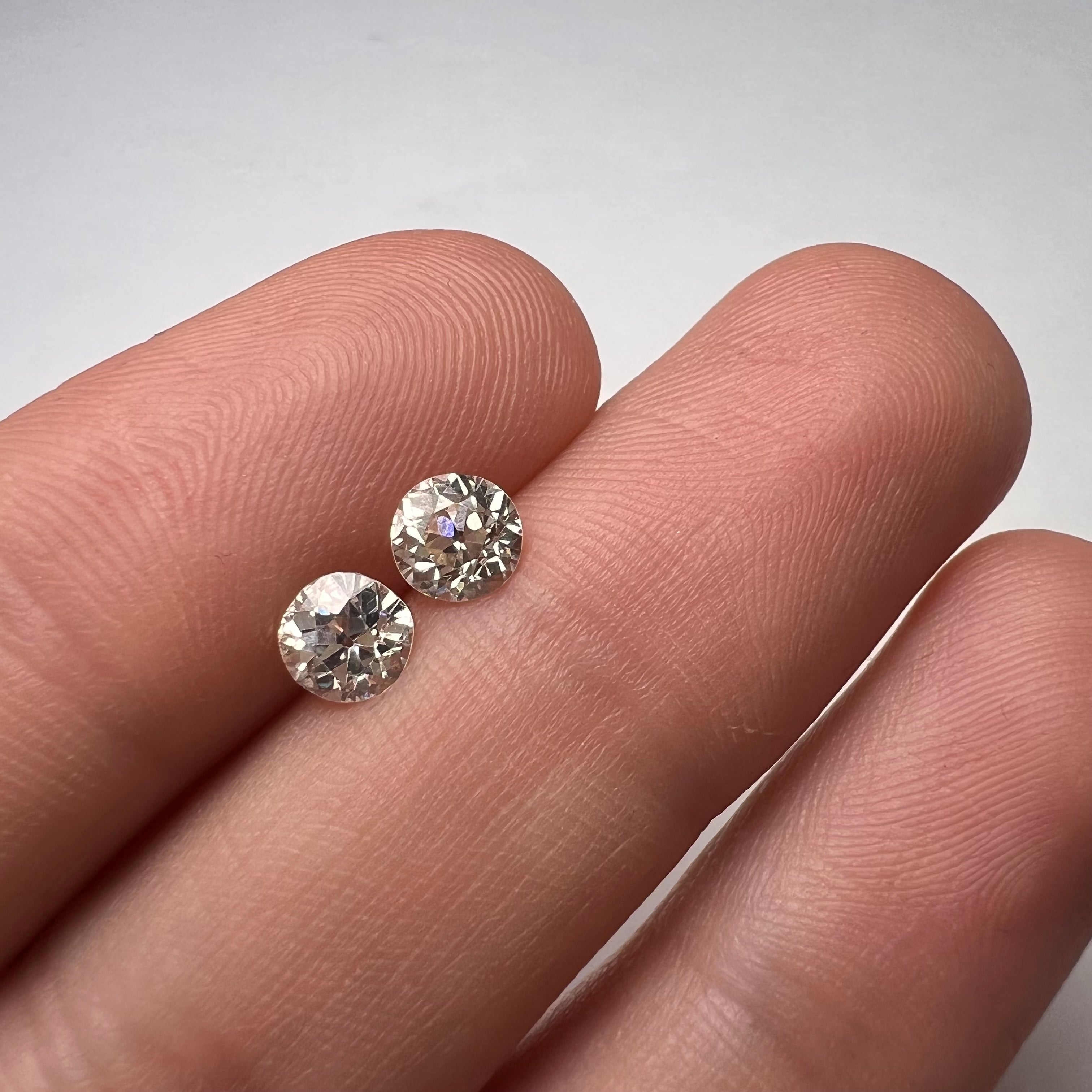 1.05CT Old Mine Cut Diamond K/L VS2 5mm Natural Earth mined