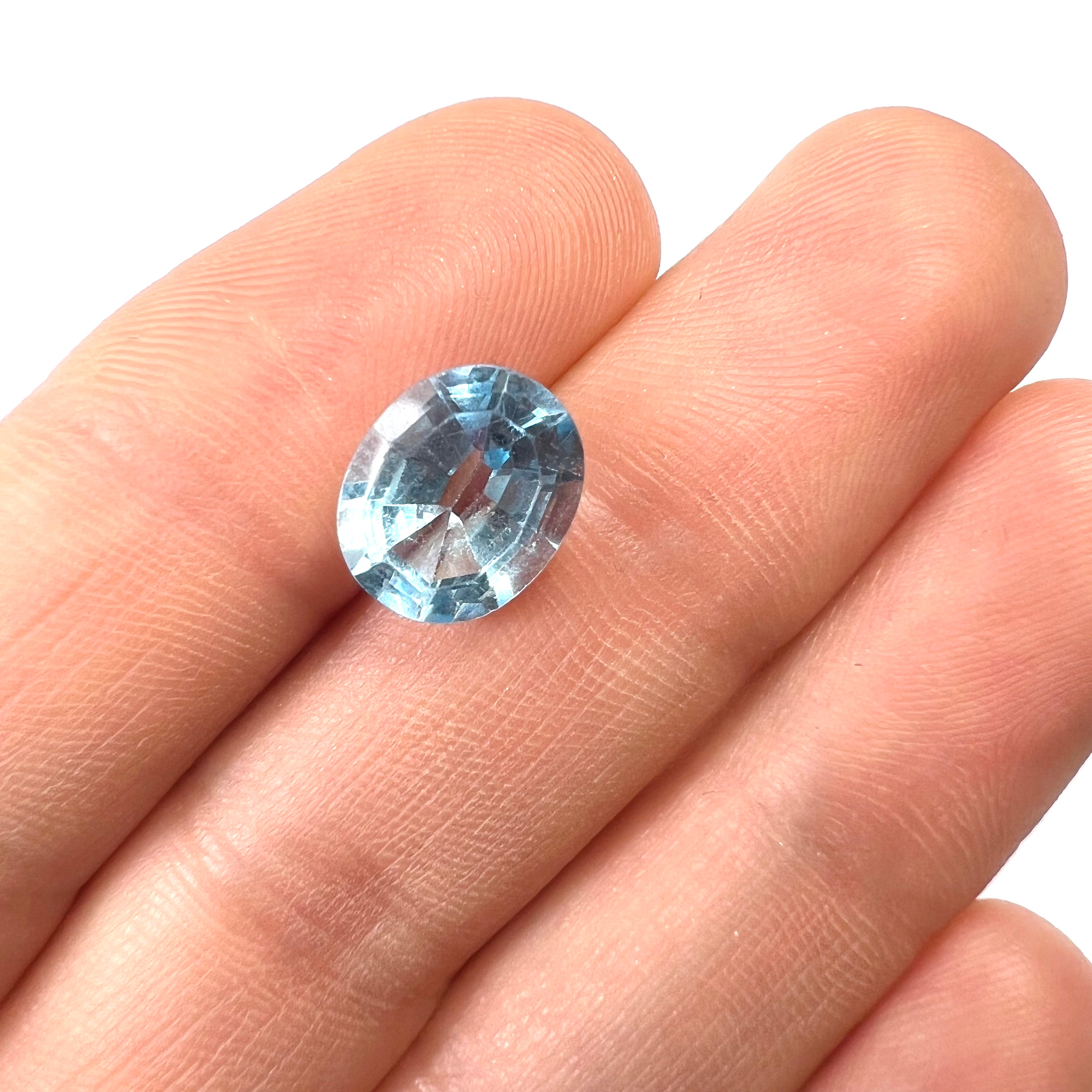 4.63CTW Loose Natural Oval Cut Topaz 10.9x8.9x6mm Earth mined Gemstone