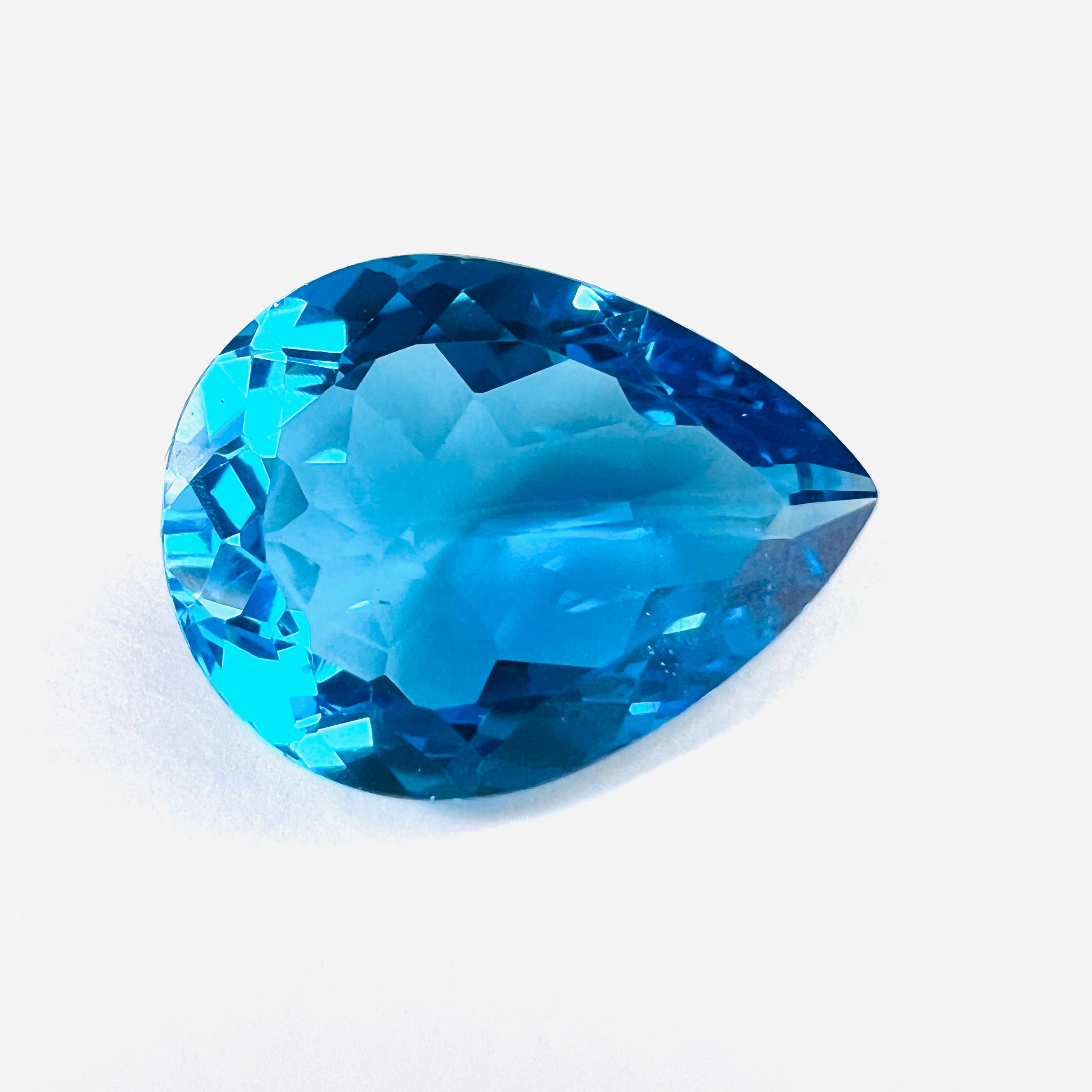 22.21CTW Loose Natural Pear Cut Topaz 22x16x8.9mm Earth mined Gemstone
