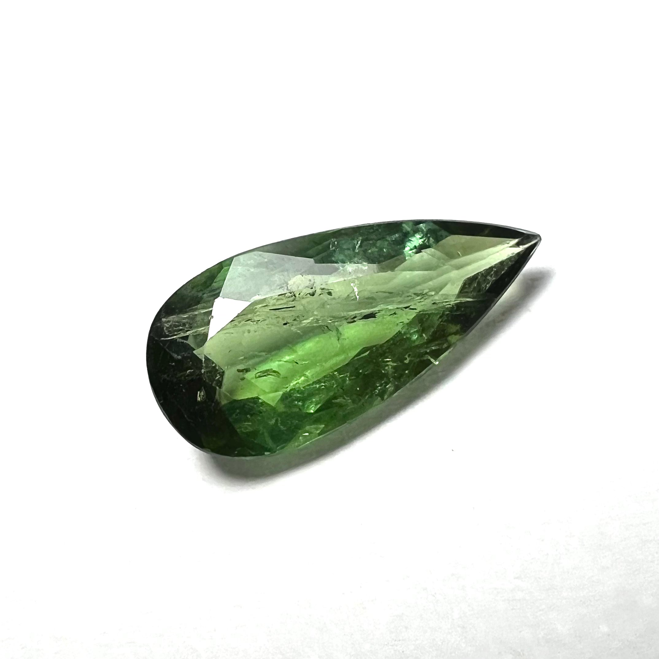 1.92CTW  Natural Pear Cut Tourmaline 14x6x3.5mm Earth mined Gemstone