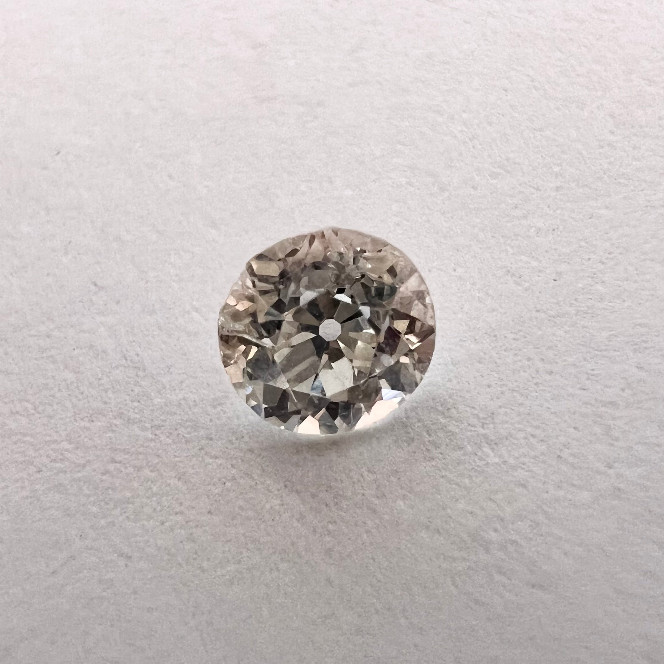 .32CT Old Mine Cut Diamond H VS2 4.23x2.76mm Natural Earth mined