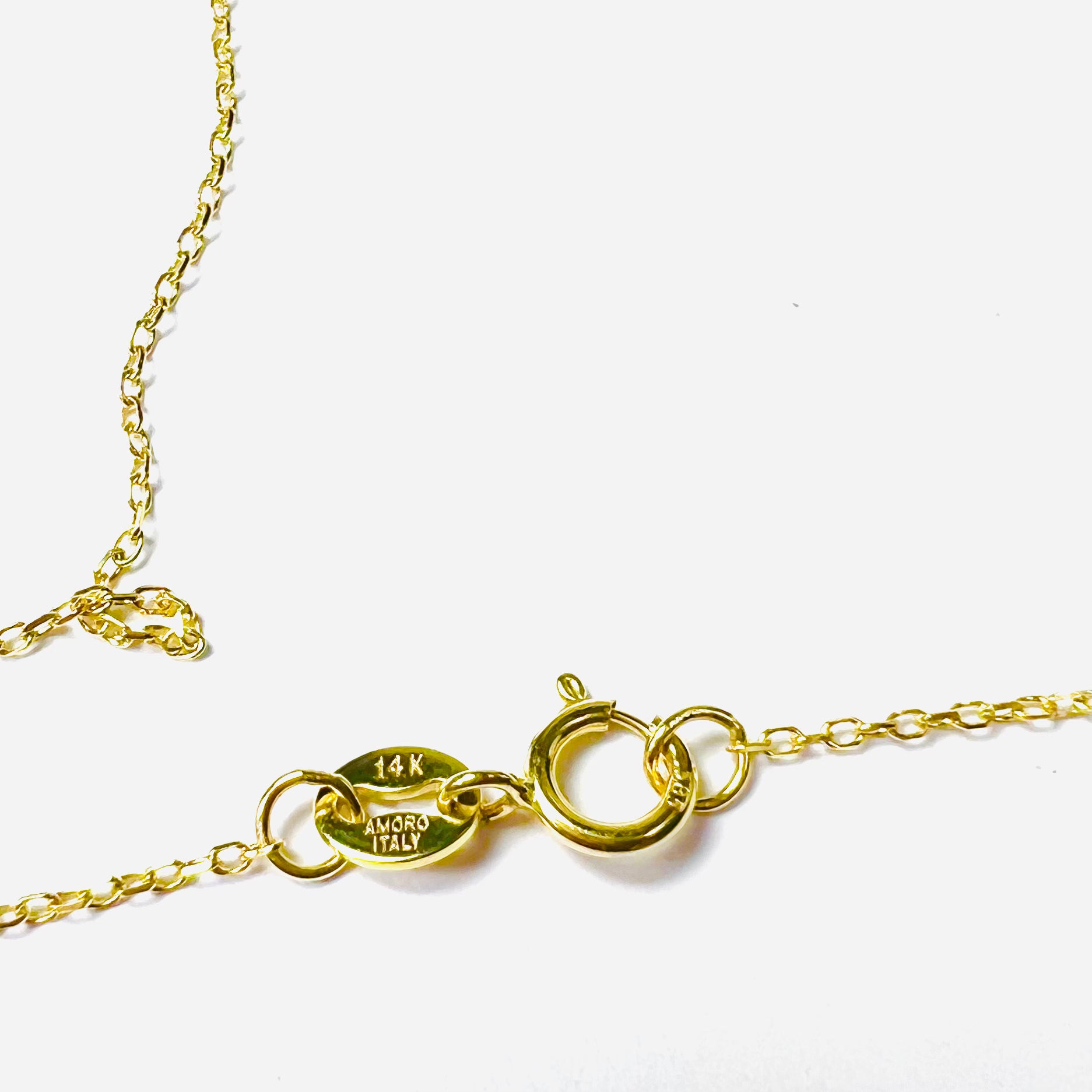 Assorted Emeralds 16" 14k Yellow Gold Stationed Necklace