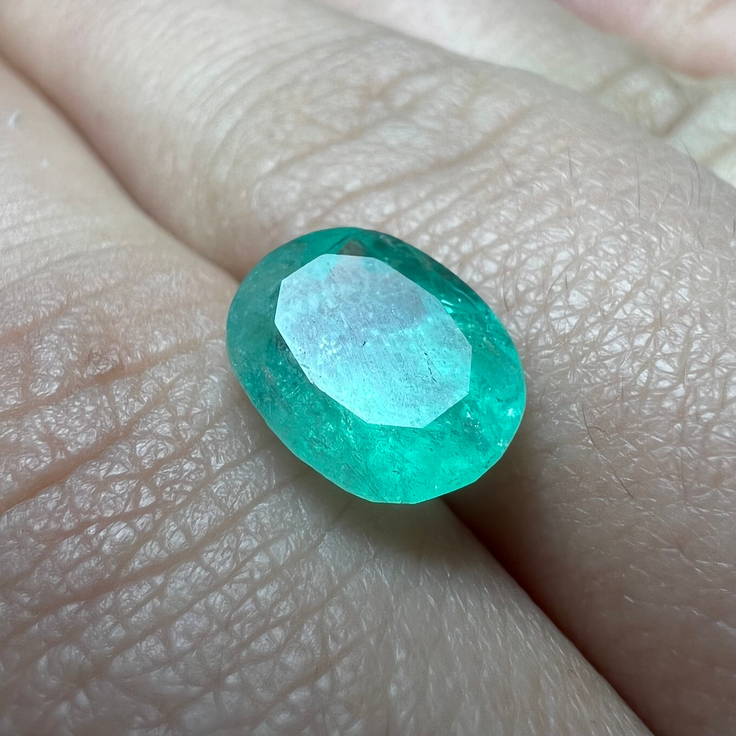 2.75CT Natural Colombian Emerald Loose Oval Shape 10x8mm