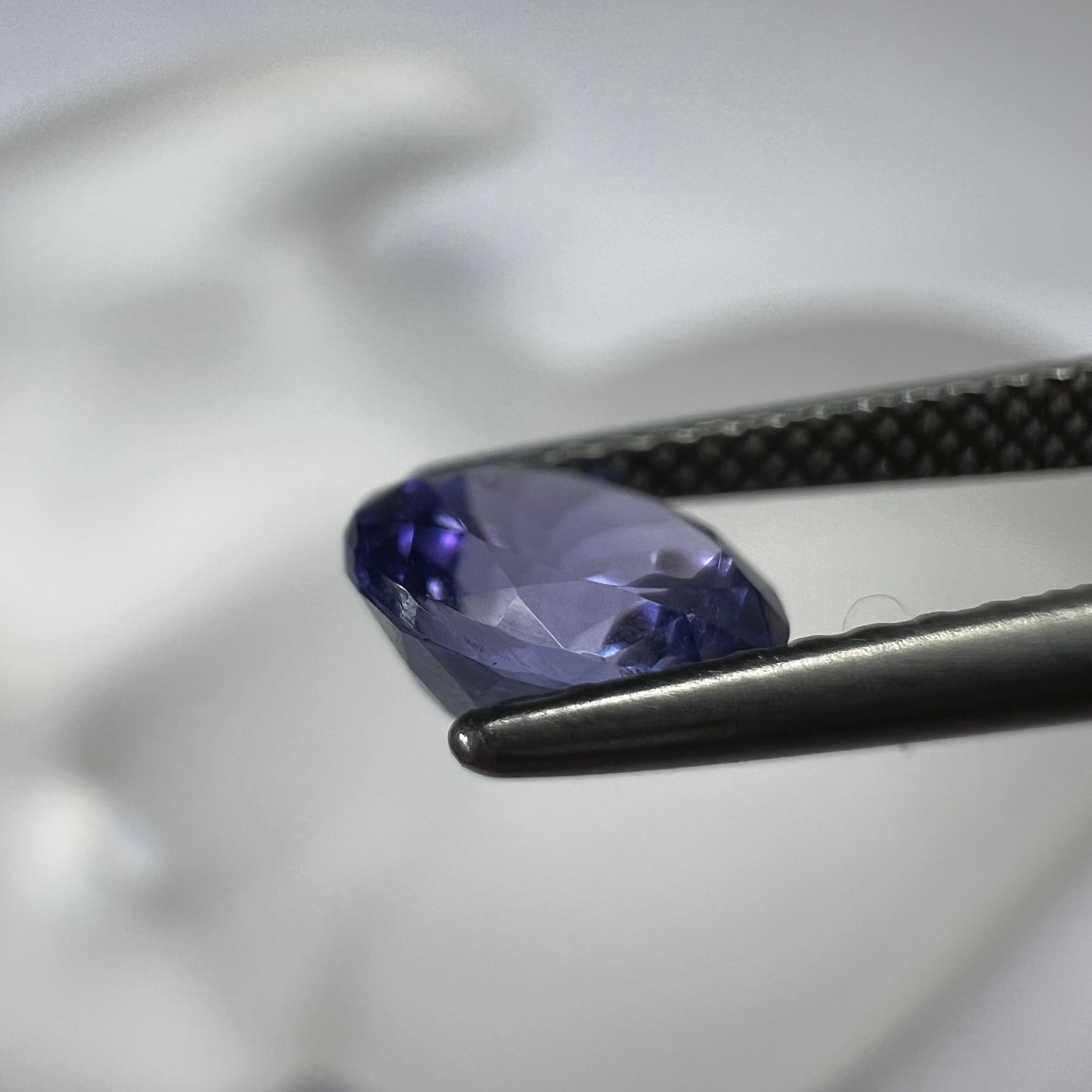 1.46CTW Loose Natural Round Tanzanite 6.94x4.48mm Earth mined Gemstone