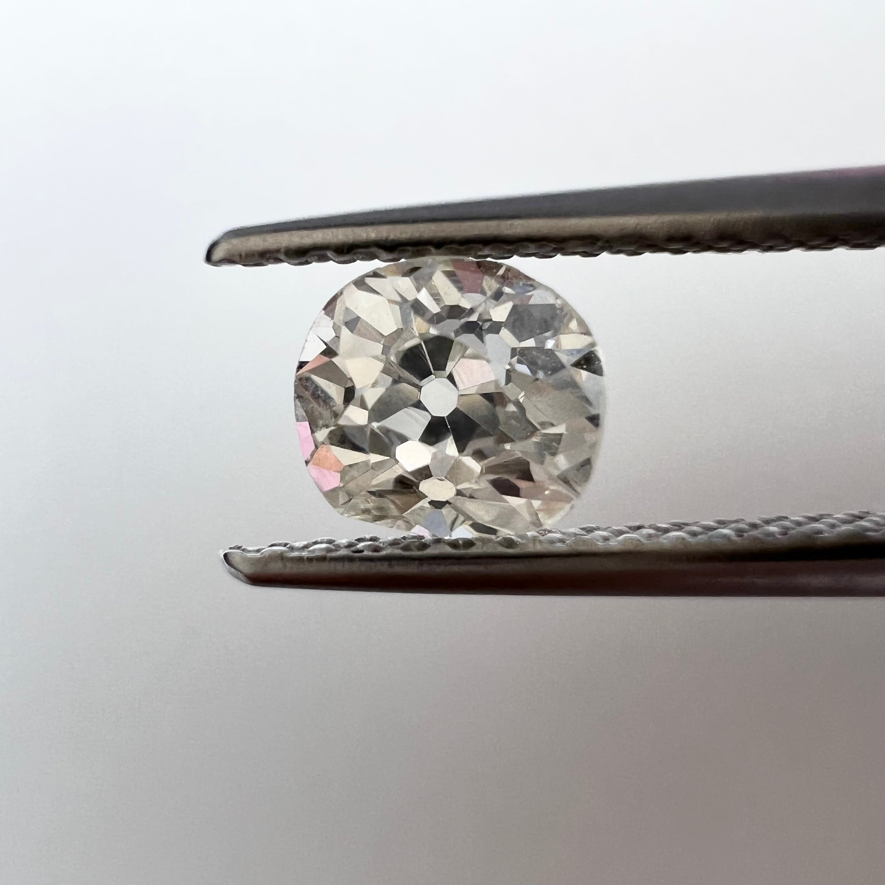 .74CT Old Mine Brilliant Cut Diamond K SI1 5.69x5.21x3.82mm Natural Earth mined