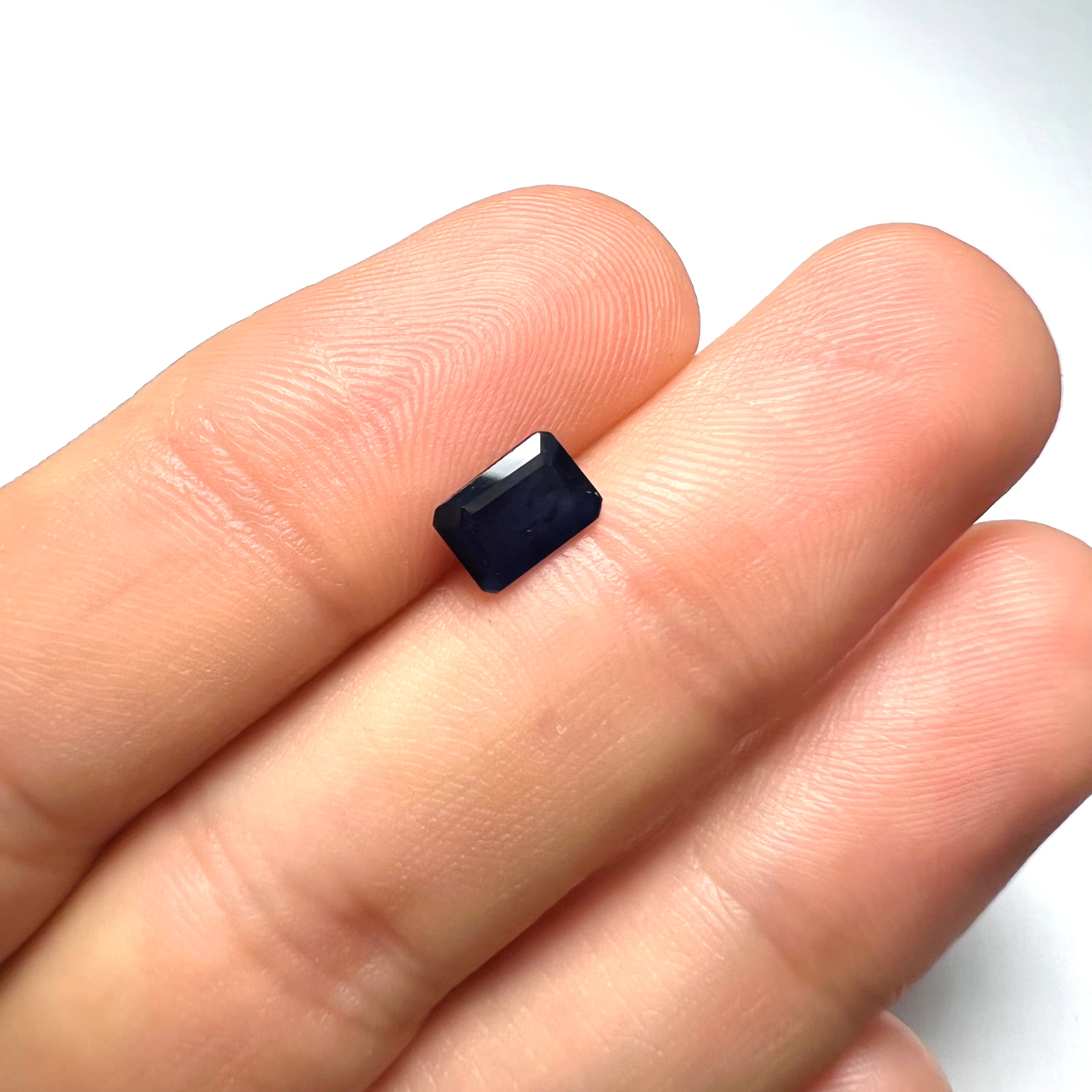 1CTW Loose Blue Emerald Sapphire 7x5x2.5mm Earth mined Gemstone