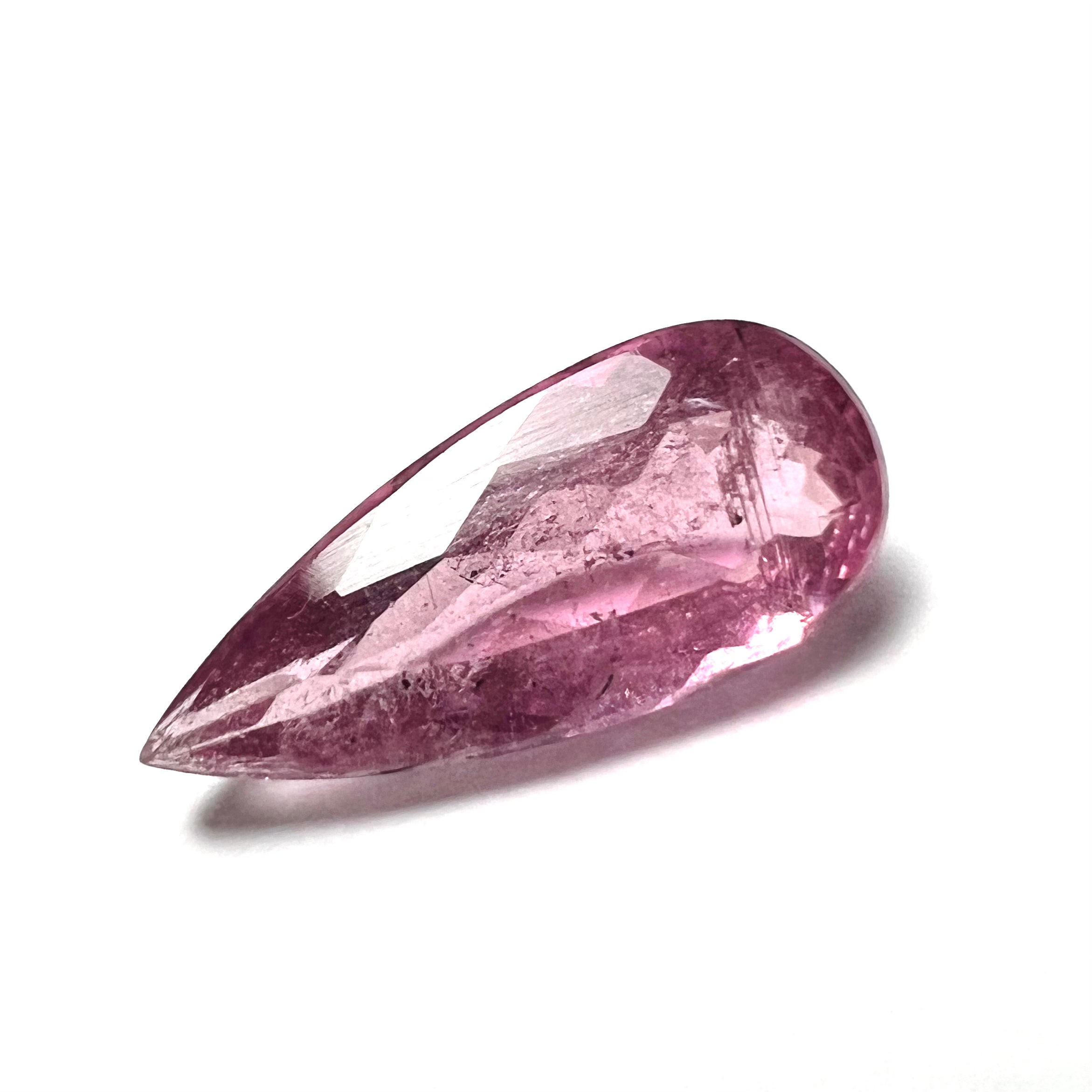 2.22CTW Natural Pear Cut Tourmaline 14x6x4mm Earth mined Gemstone