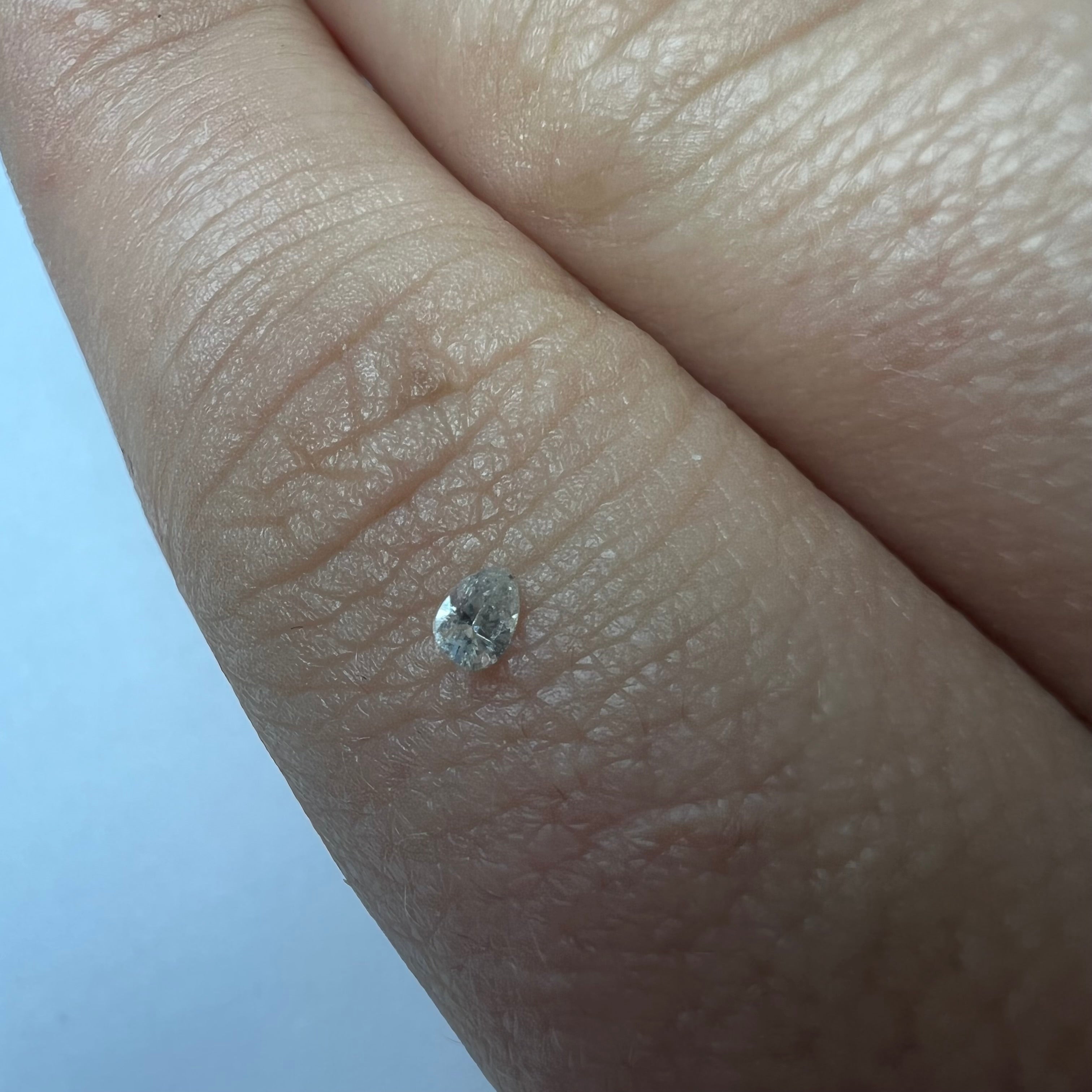 .065CT Pear Diamond K I1 3.17x2.26x1.47mm Natural Earth mined