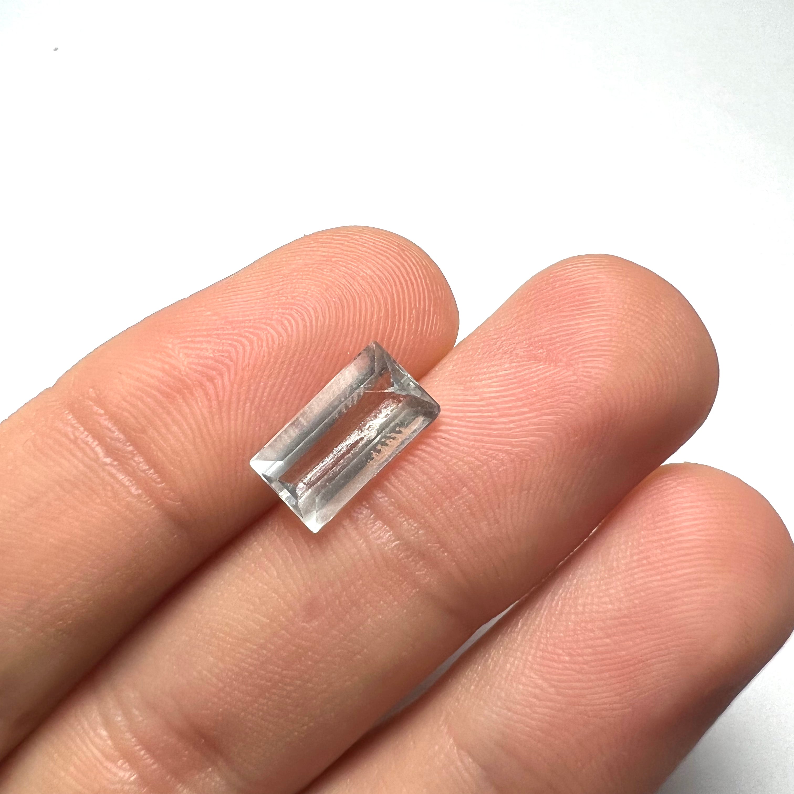 2.3CTW Loose Natural Aquamarine 11x6x3mm Earth mined Gemstone