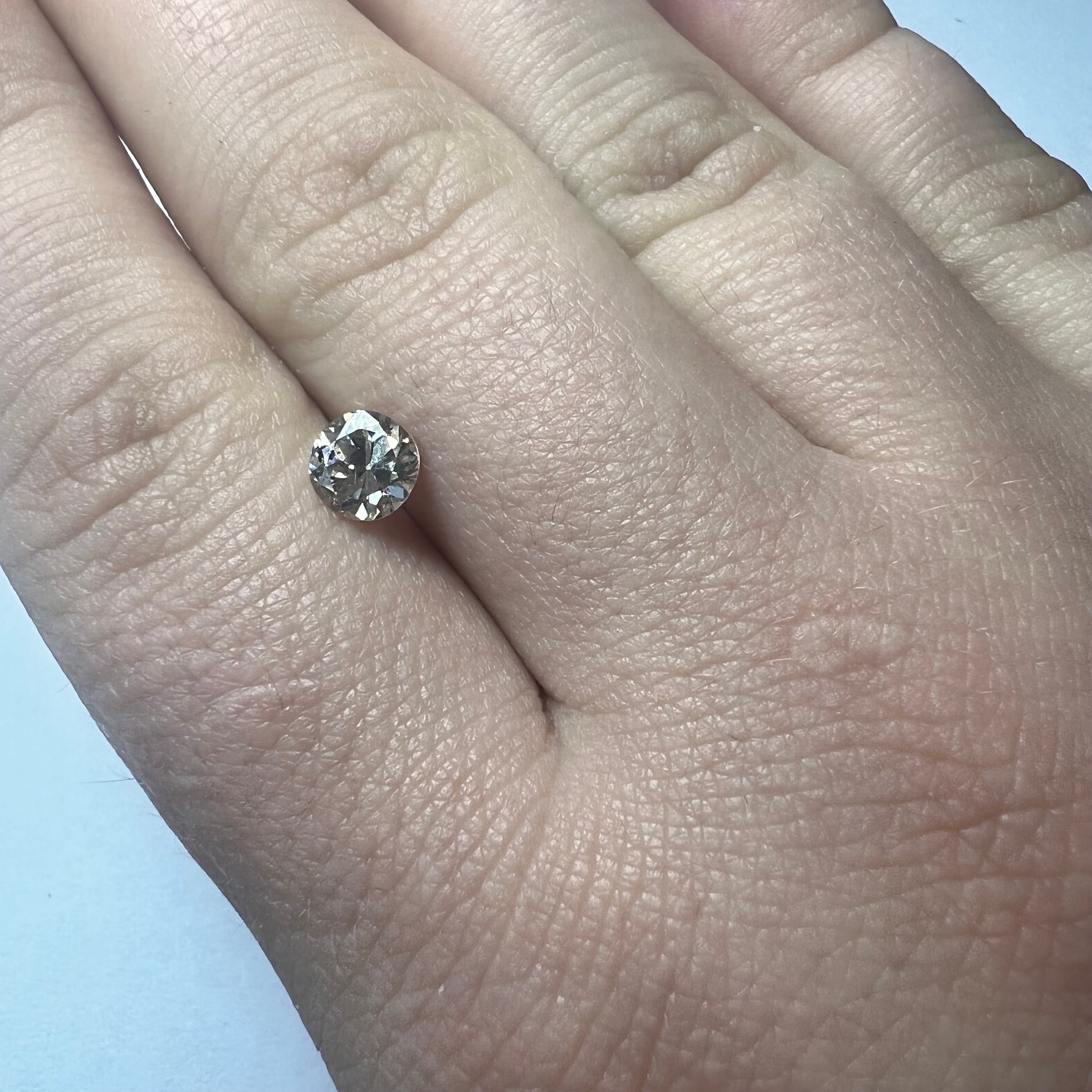 .72CT Cushion Cut Diamond Champagne I1 5.77x5.56x3.47mm Natural Earth mined