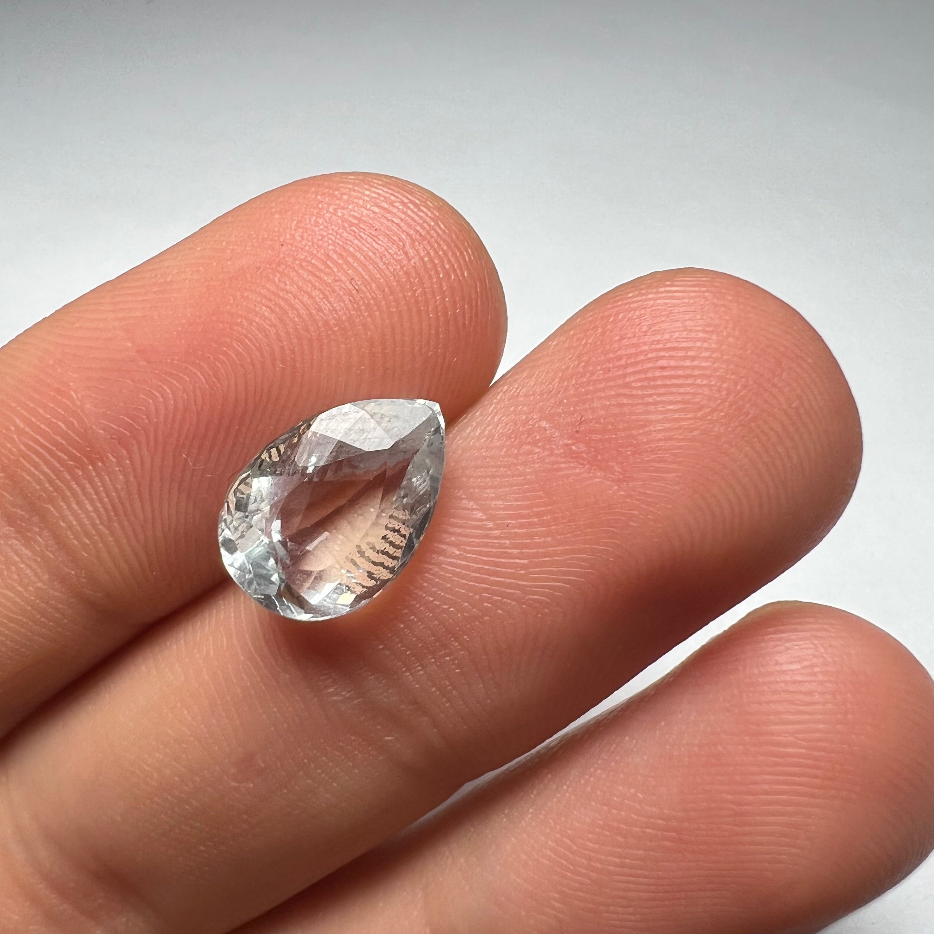 3CTW Loose Natural Aquamarine 12x8x5mm Earth mined Gemstone