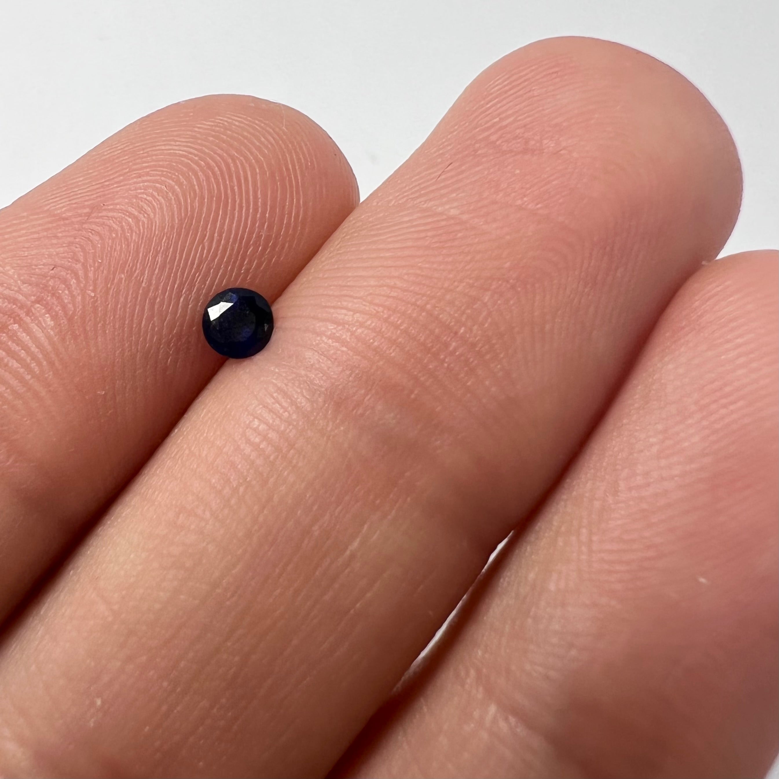 .22CTW Loose Natural Round Sapphire 3.50x2.02mm Earth mined Gemstone