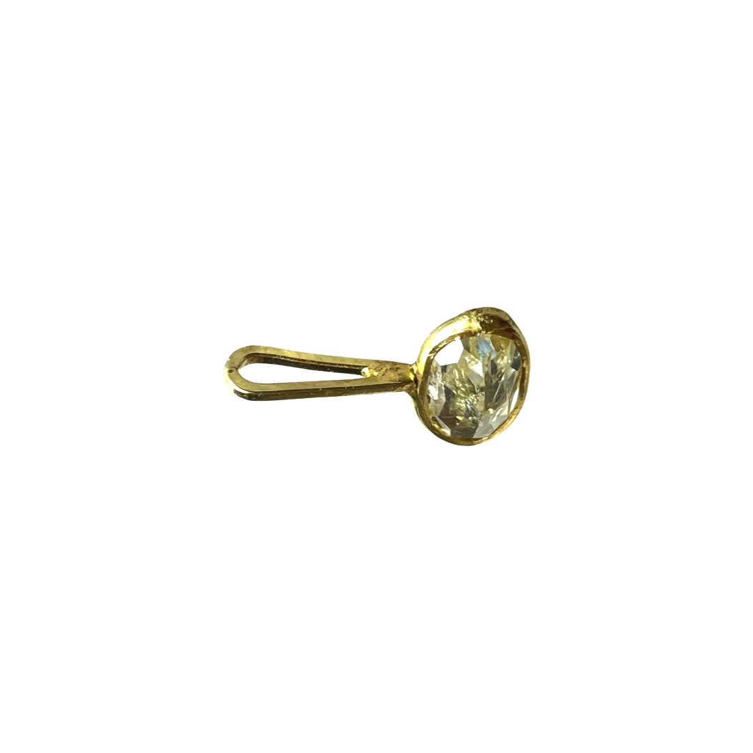 .19CT East West Oval Canary Yellow Diamond Pendant Charm