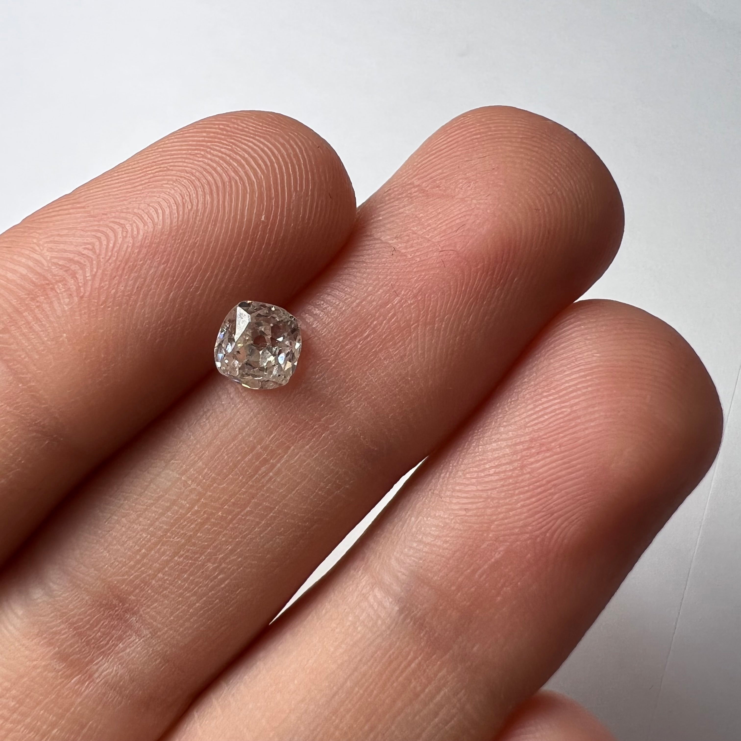 .78CT Old Mine Cut Diamond K I1 5.18x5.36x3.49mm Natural Earth mined