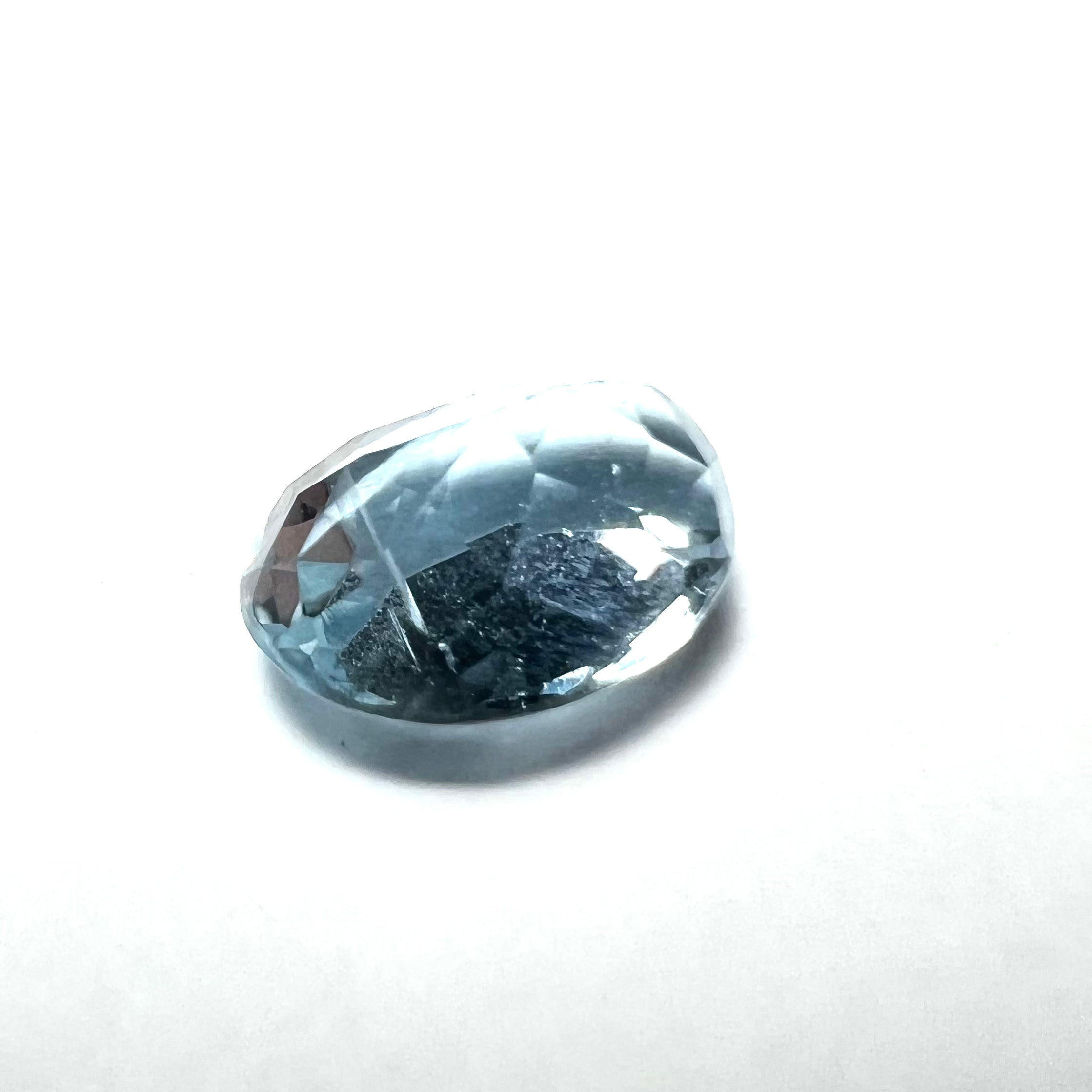 1.21CT Loose Natural Aquamarine 7x5x4mm Earth mined Gemstone
