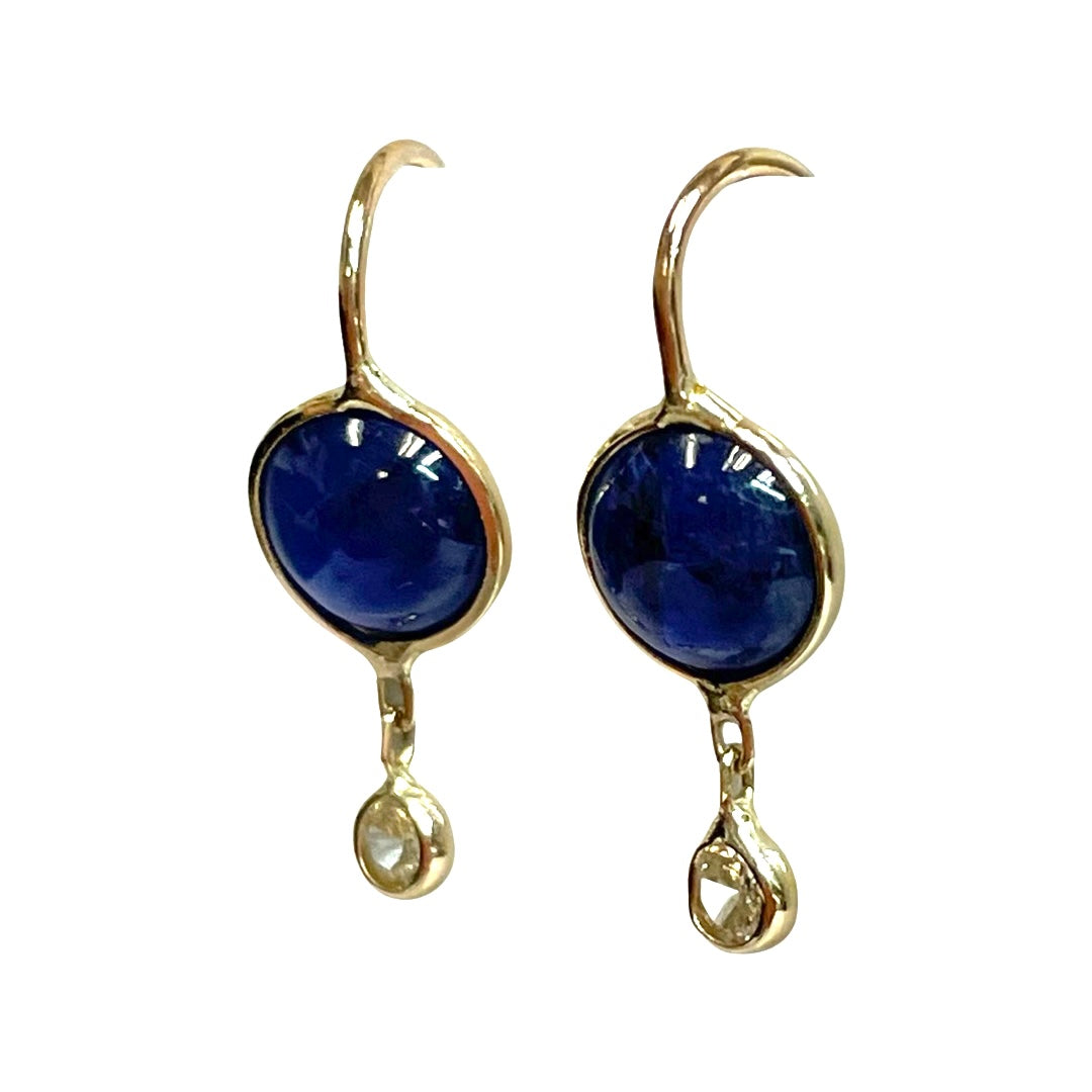 Sapphire Diamond Earrings