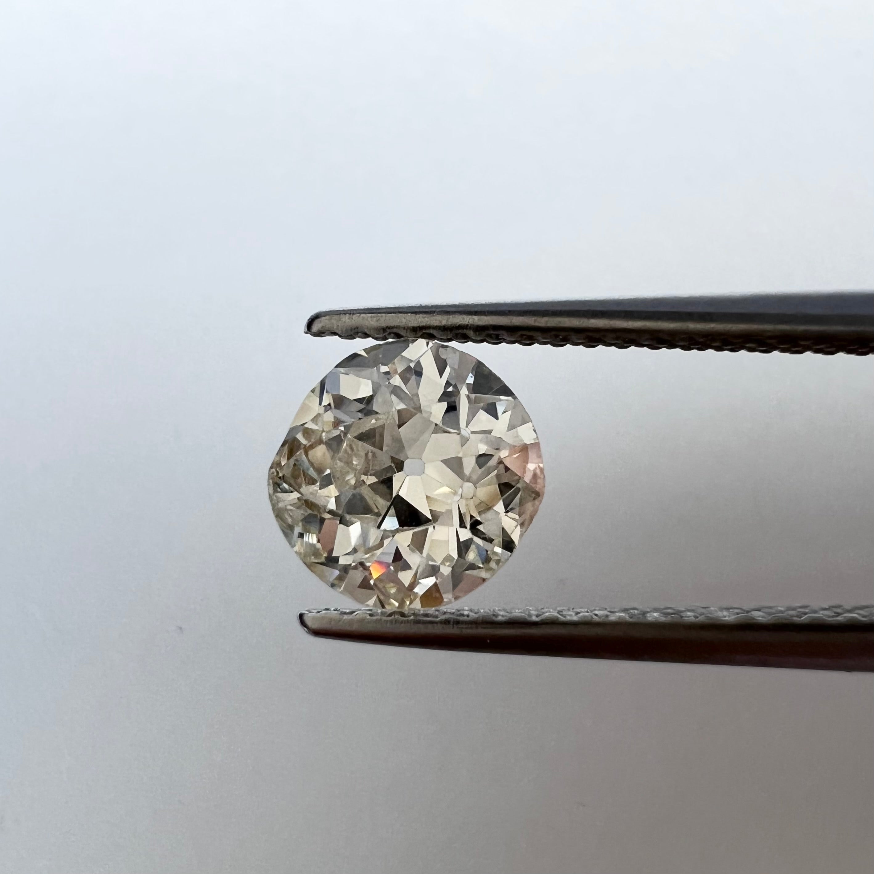 1.21CT Old European Cut Diamond L I2 6.66x7.09x3.95mm Natural Earth mined