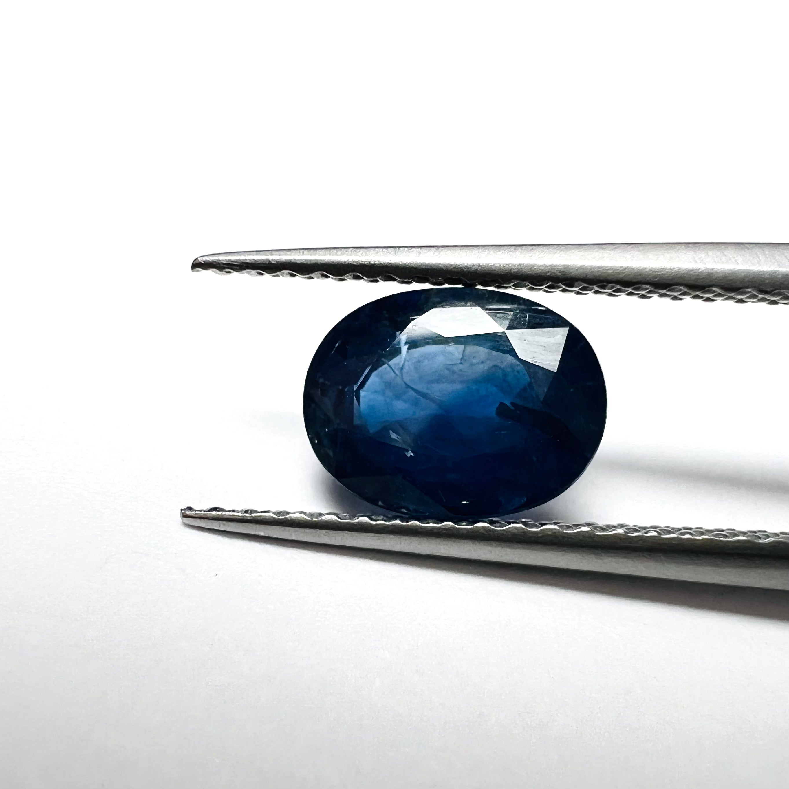 1.74CTW Loose Blue Sapphire  8x6x4mm Earth mined Gemstone