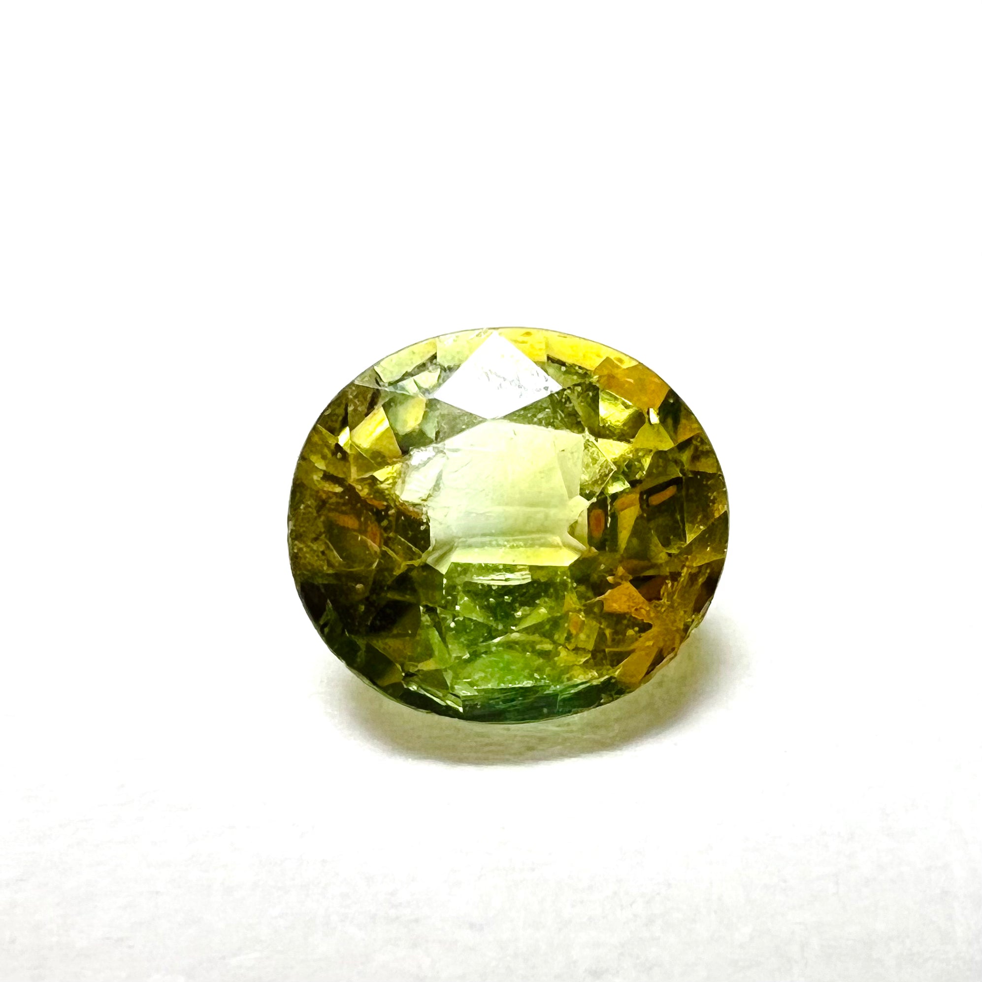 .74CT Loose  Round Green Sapphire 5x4.5x3mm Earth mined Gemstone