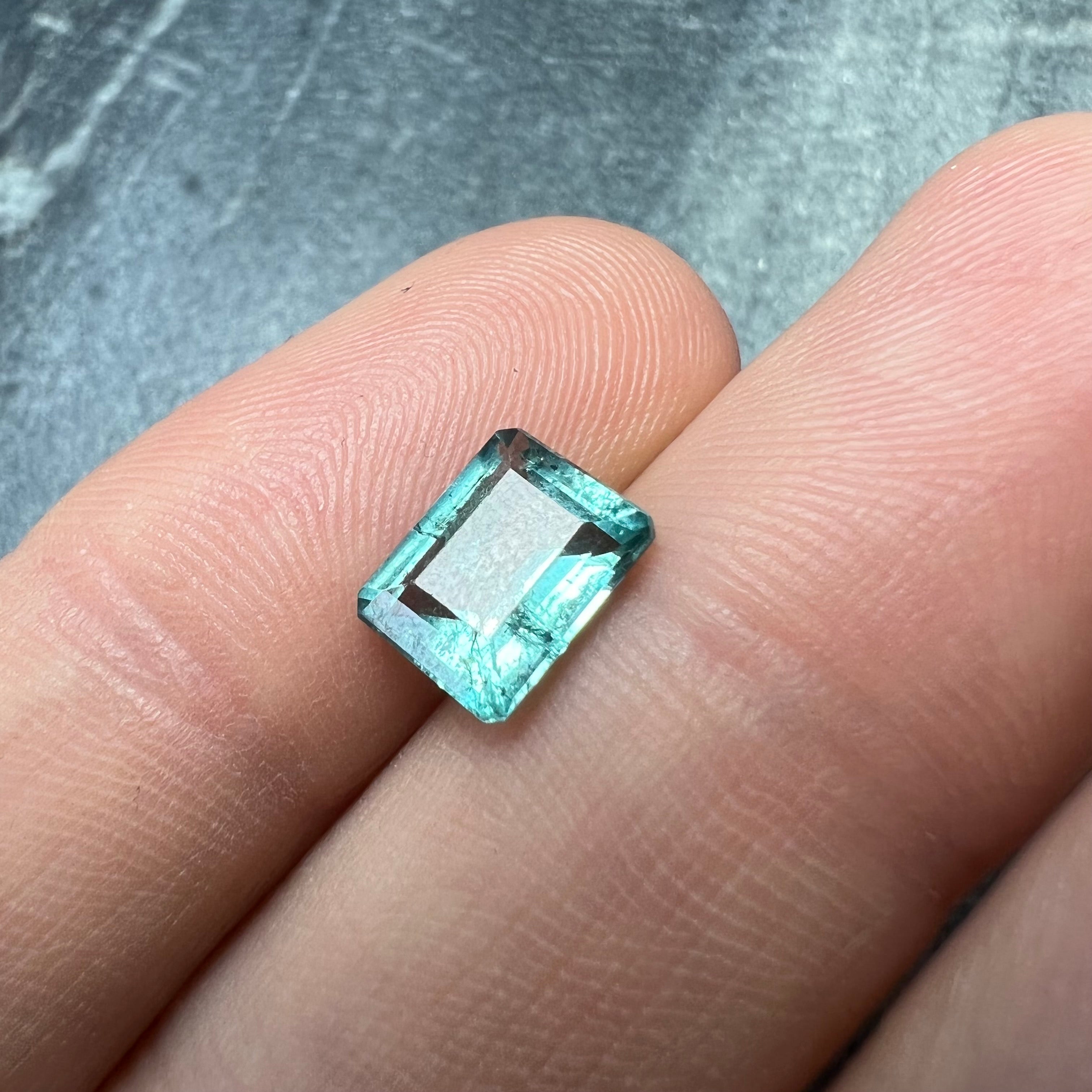 1.69CTW Natural Emerald Cut Tourmaline 8.33x6.40mm Earth mined Gemstone