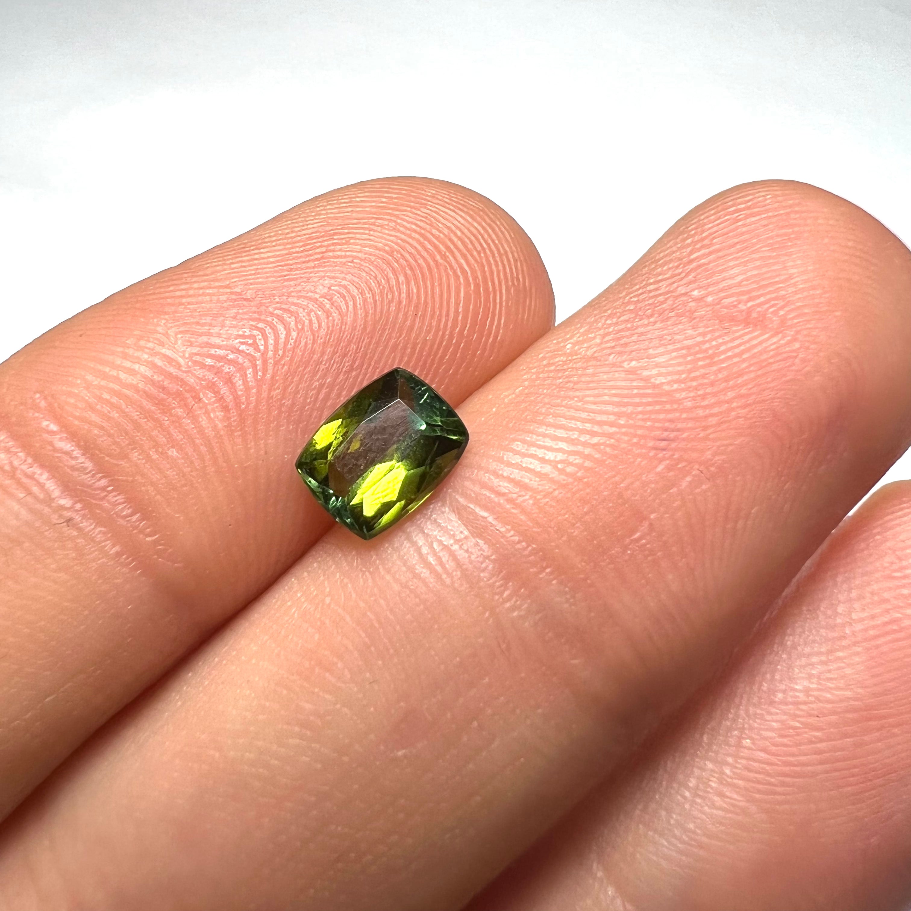 1.05CTW Natural Green Tourmaline 7x5x3mm Earth mined Gemstone