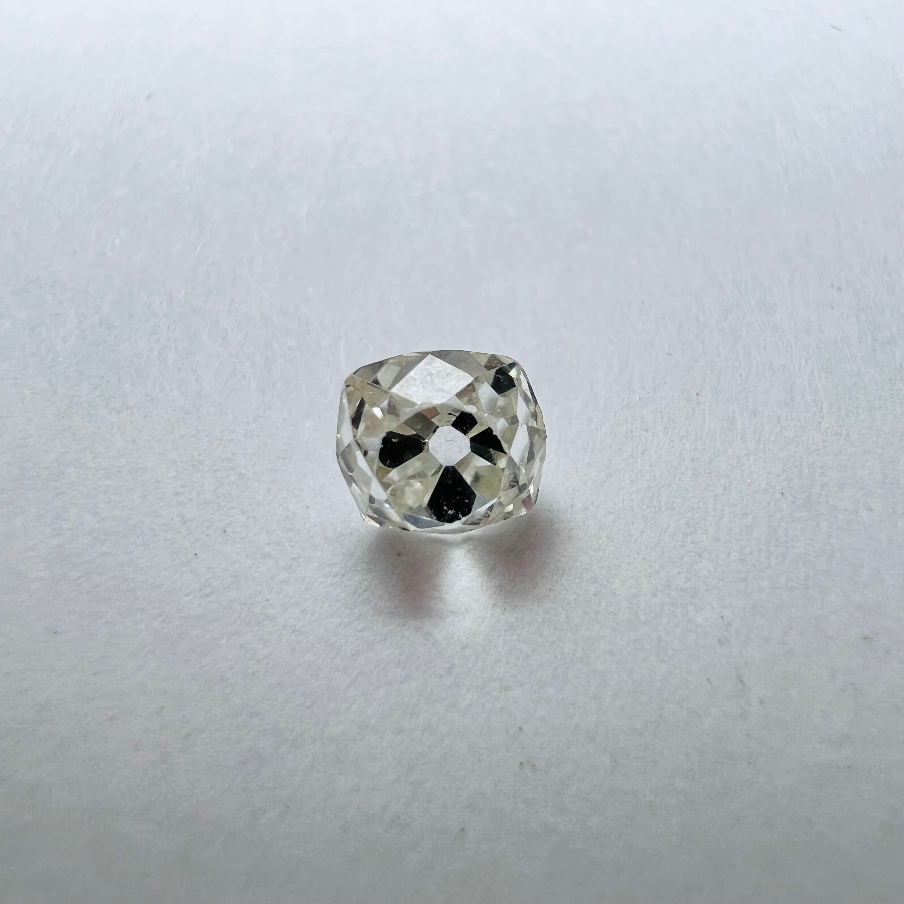 .61CT Old Mine Cut Diamond L VS2 4.70x4.46x3.76mm Natural Earth mined