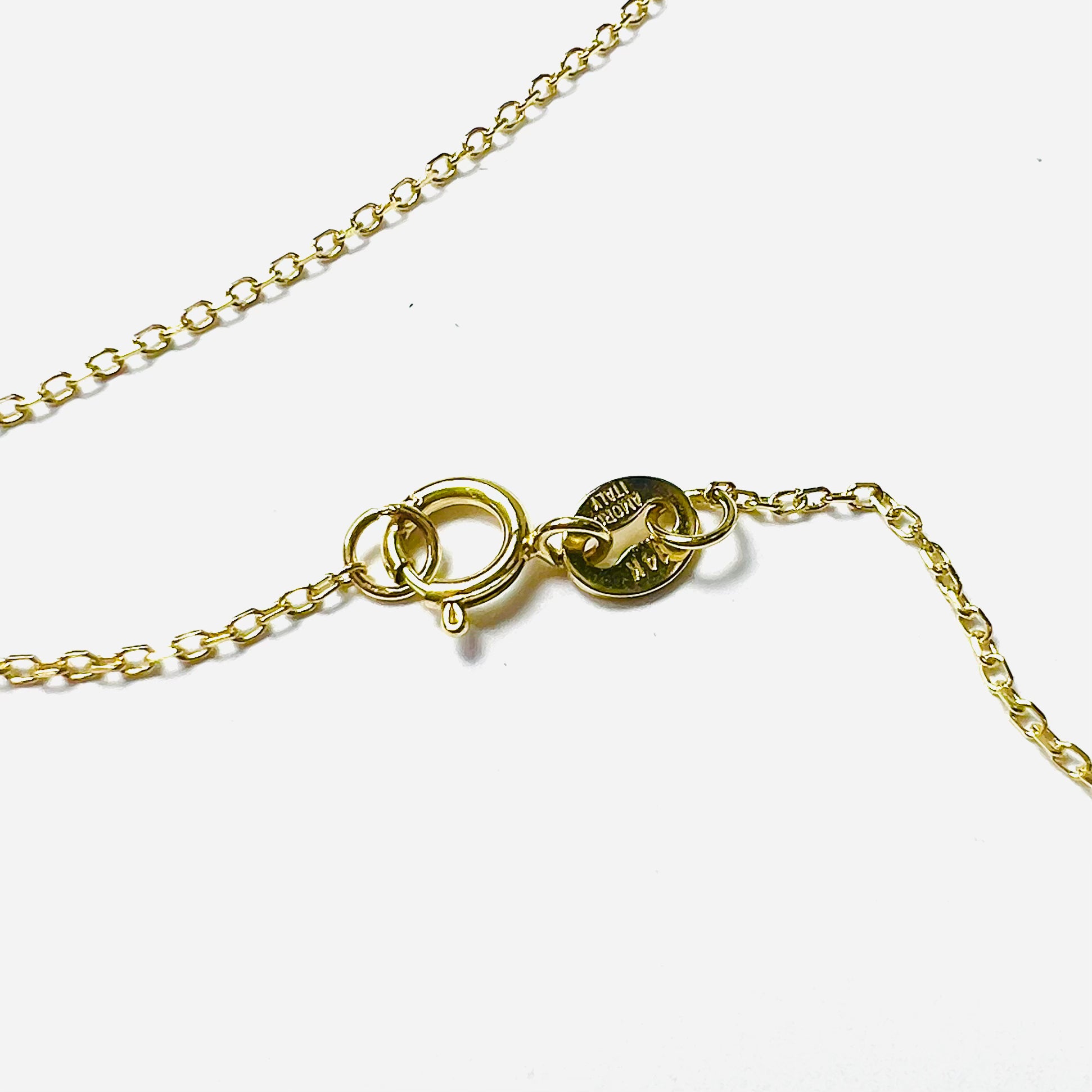 Emeralds By The Yard 16" 14k Yellow Gold Necklace