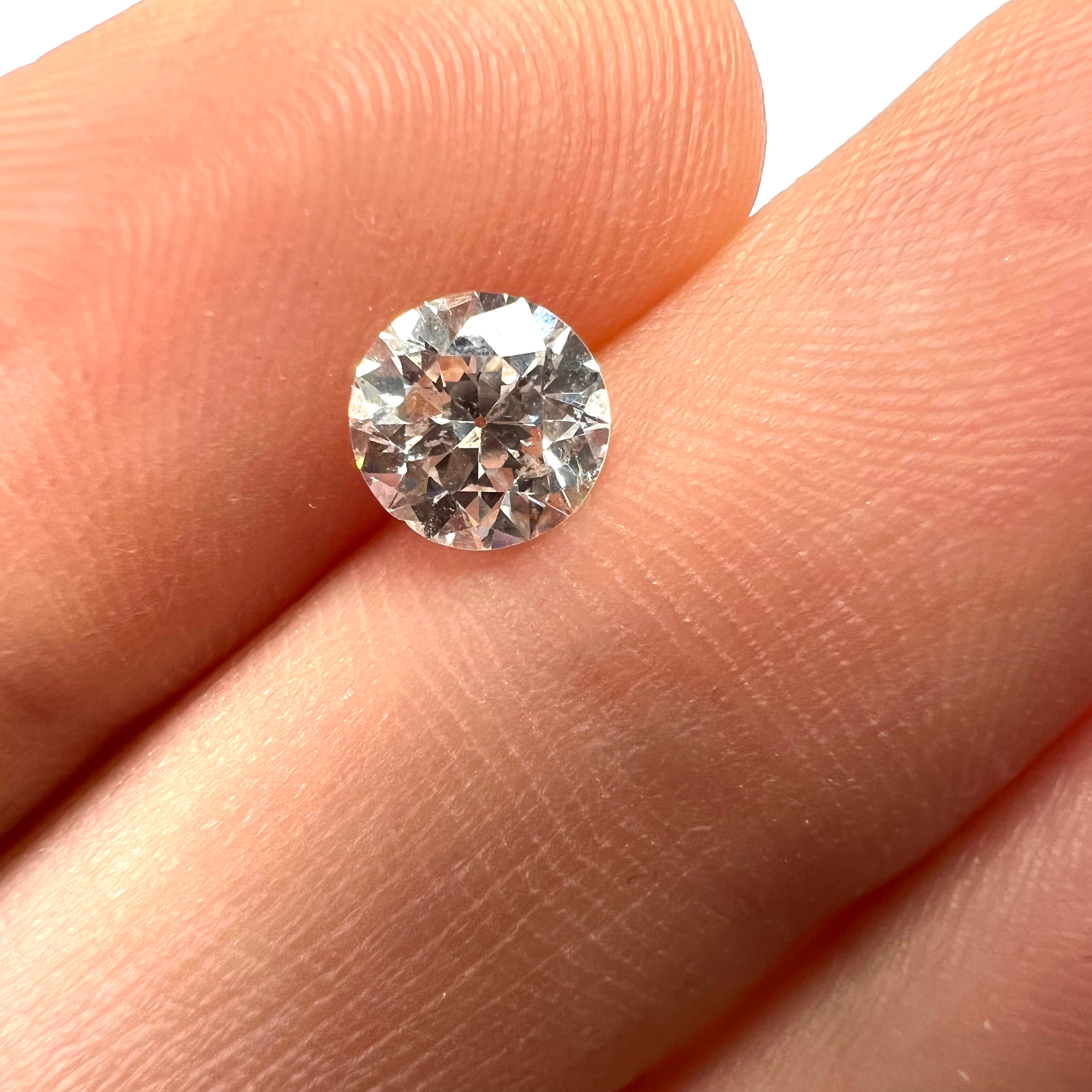 .83CT Circular Brilliant Diamond F I1 5.87x5.99x3.78mm Natural Earth mined
