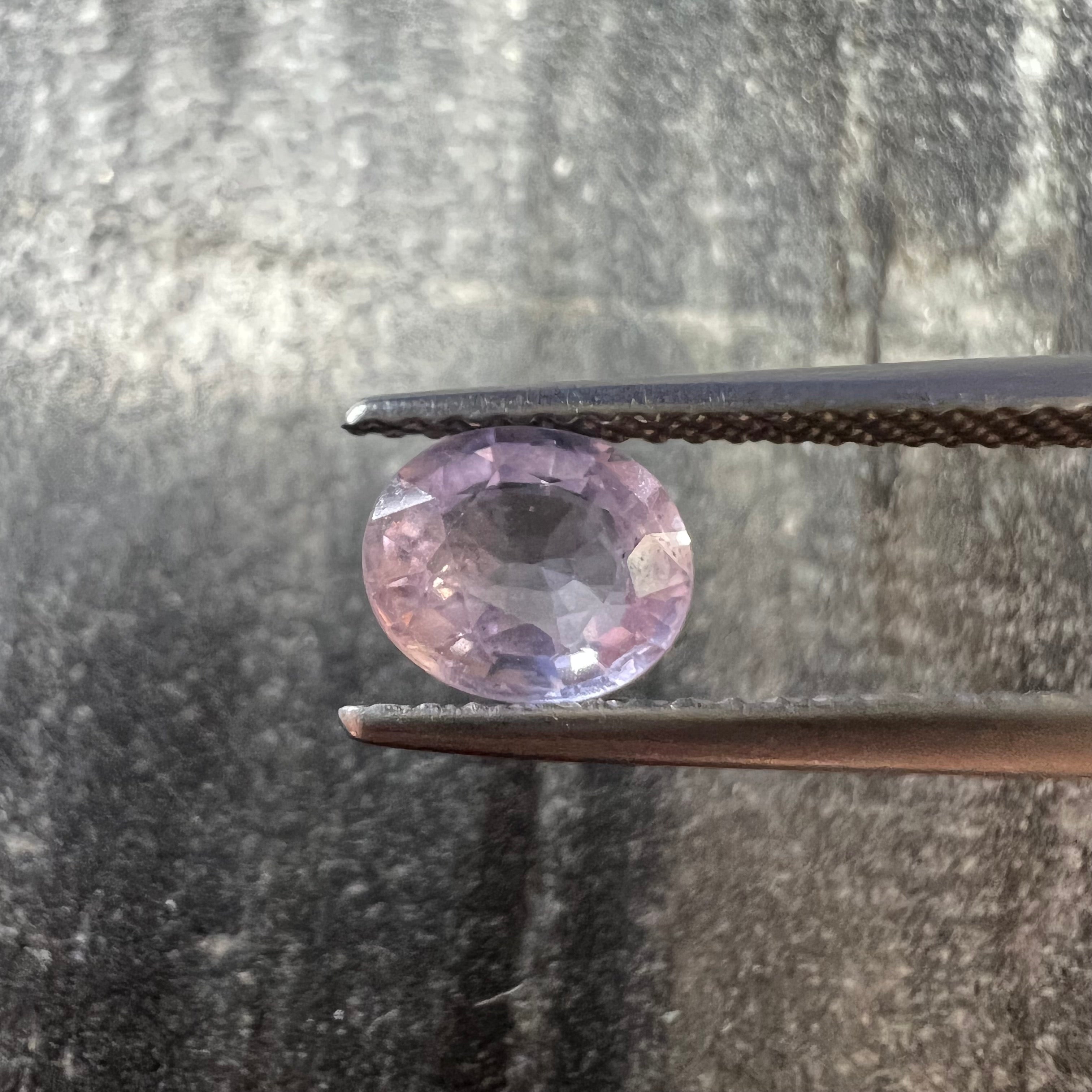 .99CTW Loose Cotton Candy Pink Sapphire 6.40x5.46x2.92mm Earth mined Gemstone