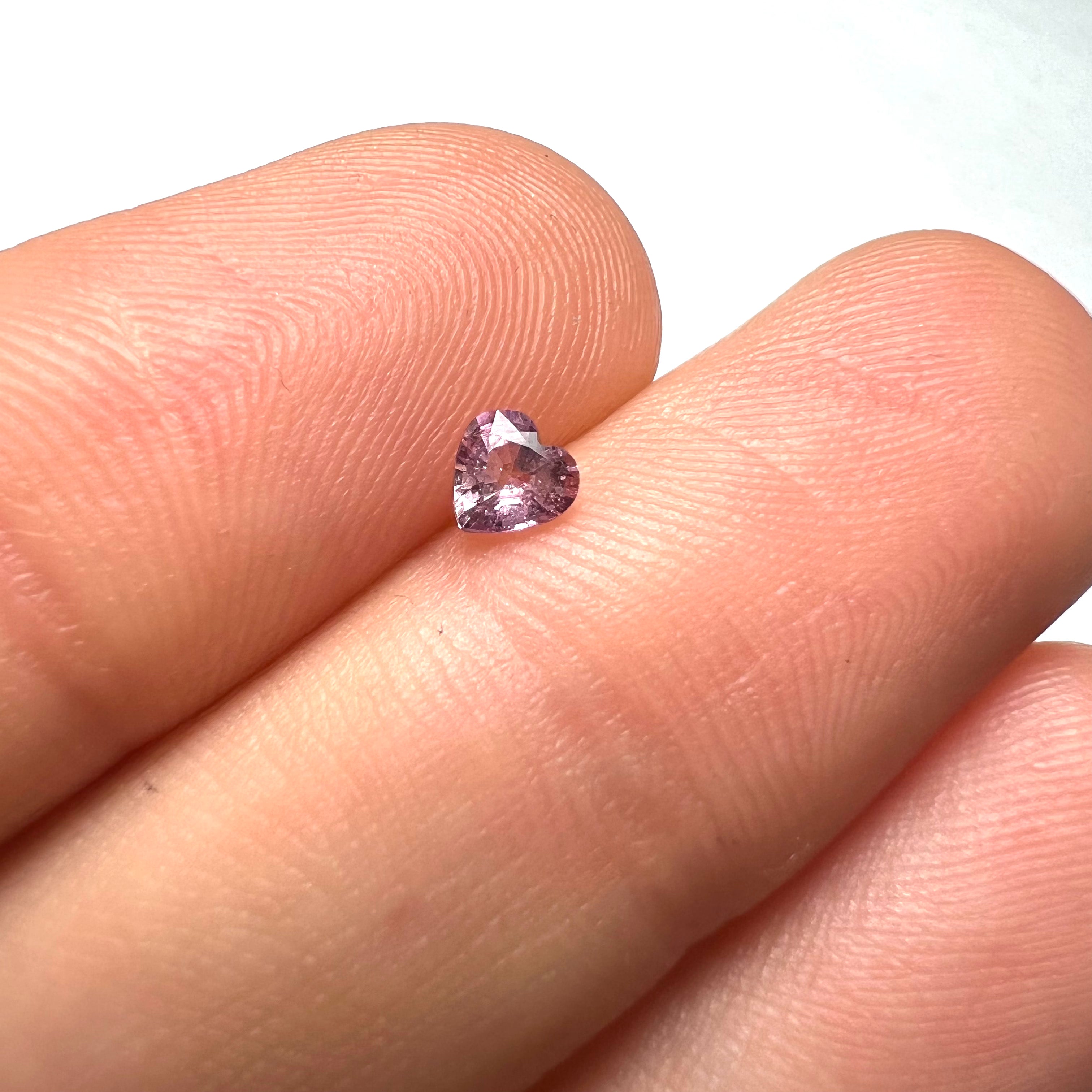 .29CT Loose Purple Heart Sapphire 4x4x2mm Earth mined Gemstone