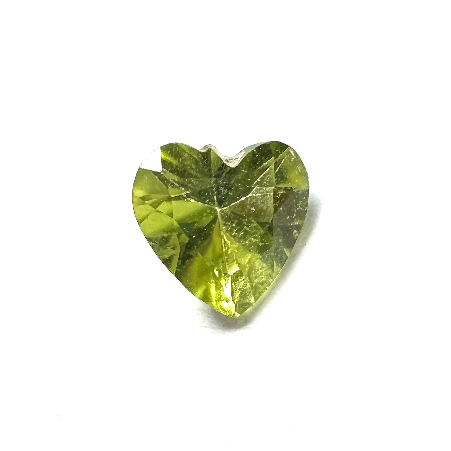 .45CT Loose Natural Heart Cut Peridot 5x3mm Earth mined Gemstone