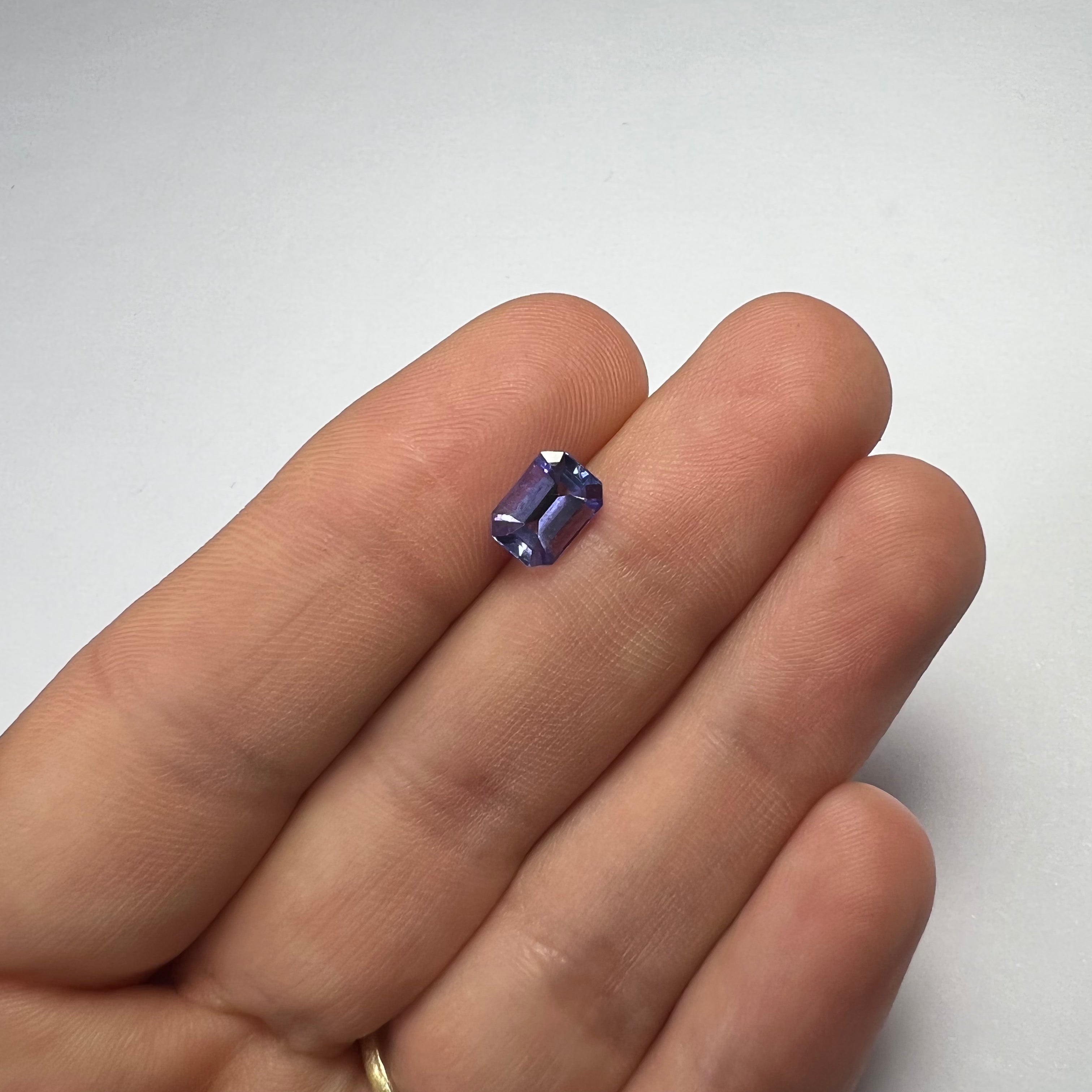 1.33CTW Loose Natural Emerald Cut Tanzanite 7.93x5.71x3.61mm Earth mined Gemstone