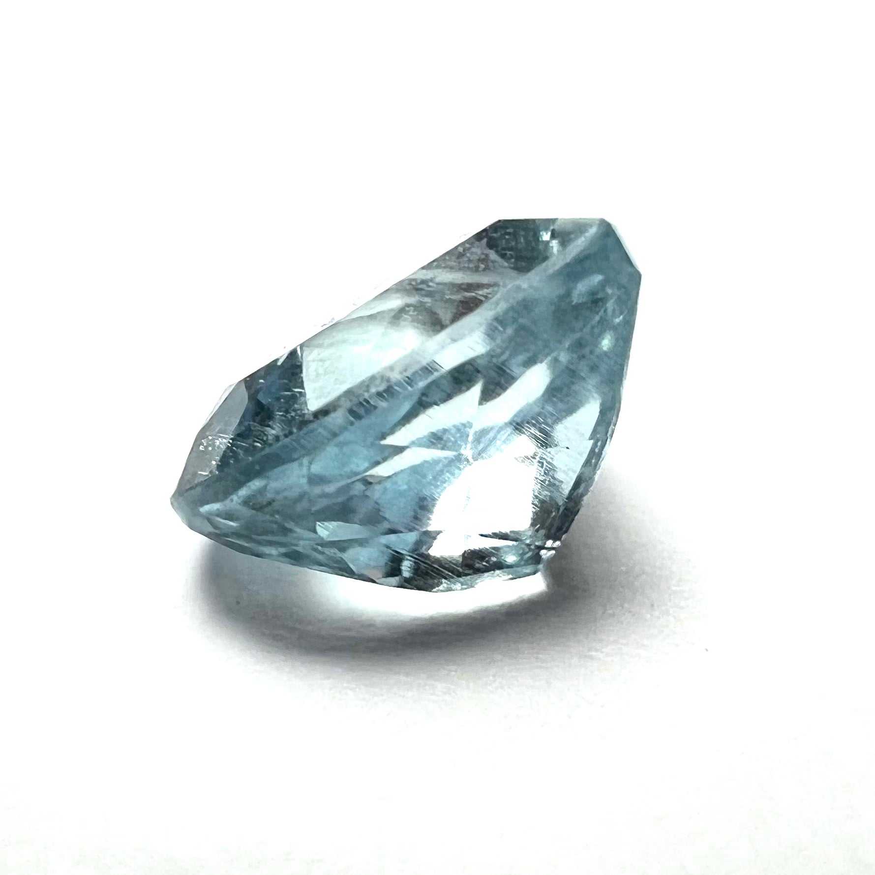 1.07CT Loose Natural Aquamarine 7x7x4mm Earth mined Gemstone