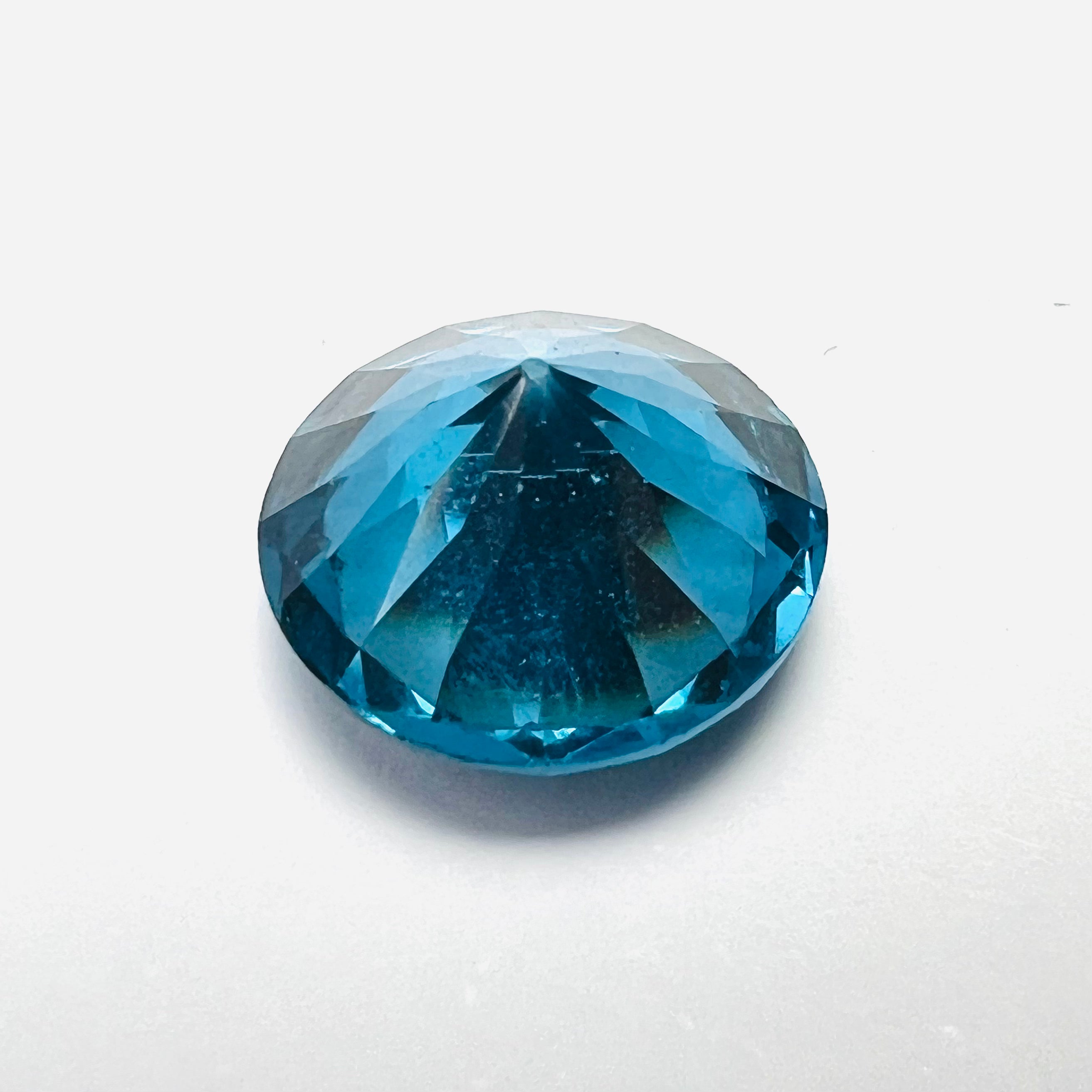 7.3CTW Loose Natural Round Cut Topaz 13x7.35mm Earth mined Gemstone