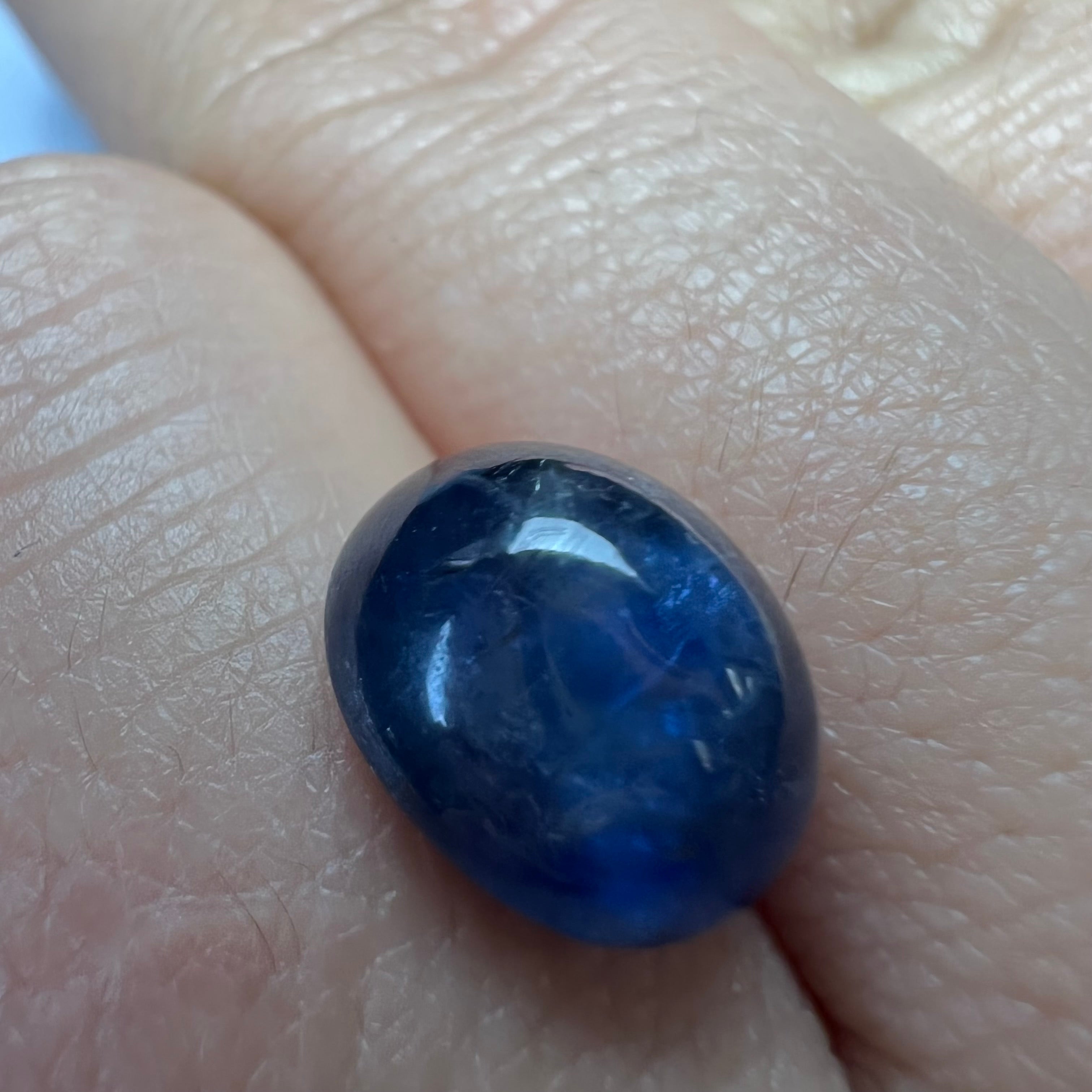 6.13CTW Loose Natural Cabochon Sapphire 10.57x8.50x6.48mm Earth mined Gemstone