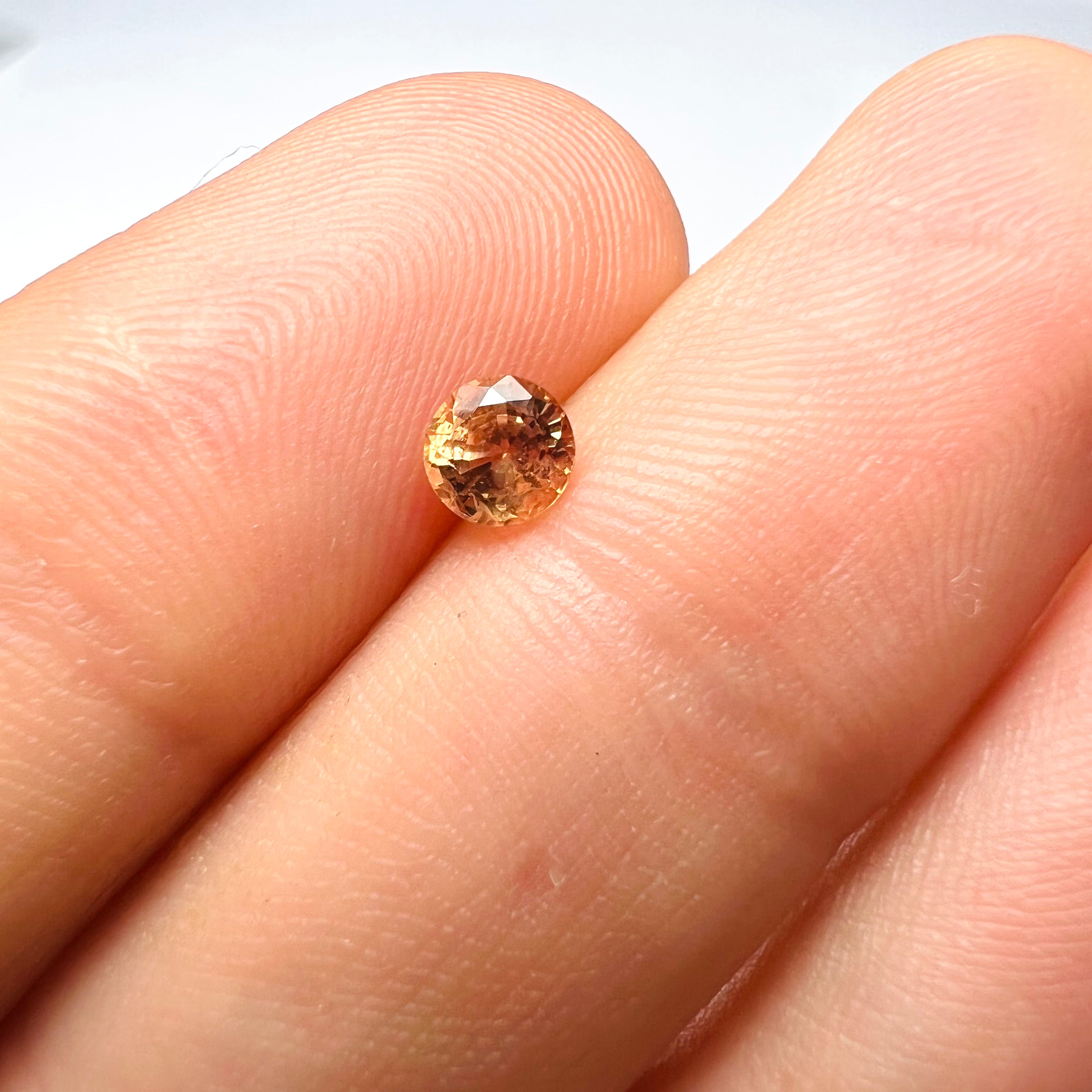 .49CT Loose Natural Round Sapphire 4x3mm Earth mined Gemstone