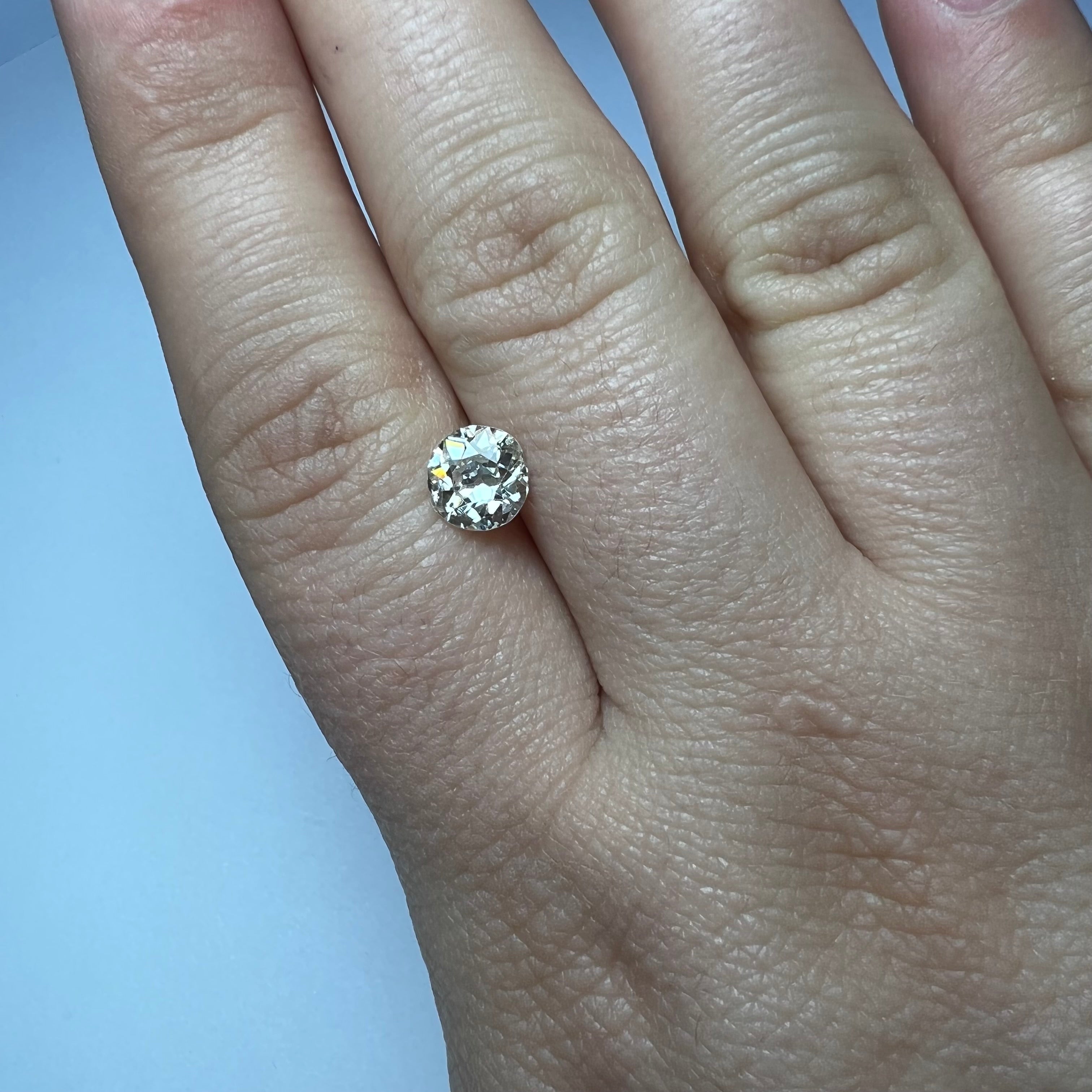 1.21CT Old European Cut Diamond L I2 6.66x7.09x3.95mm Natural Earth mined