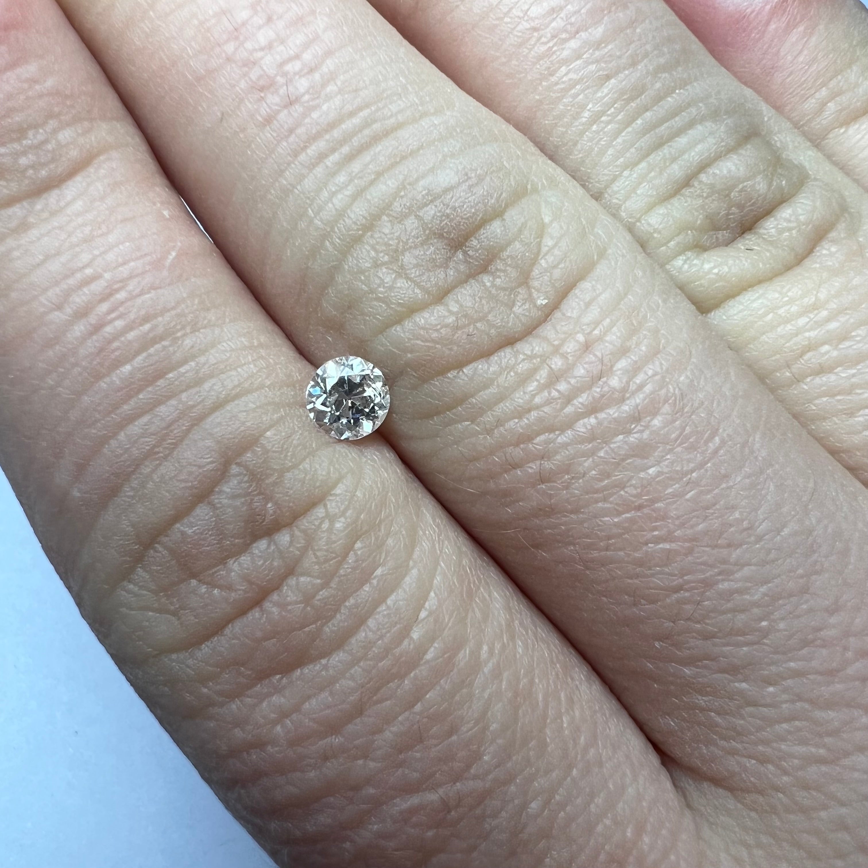 .41CT Old Mine Cut Diamond O VS2 4.51x3.00mm Natural Earth mined