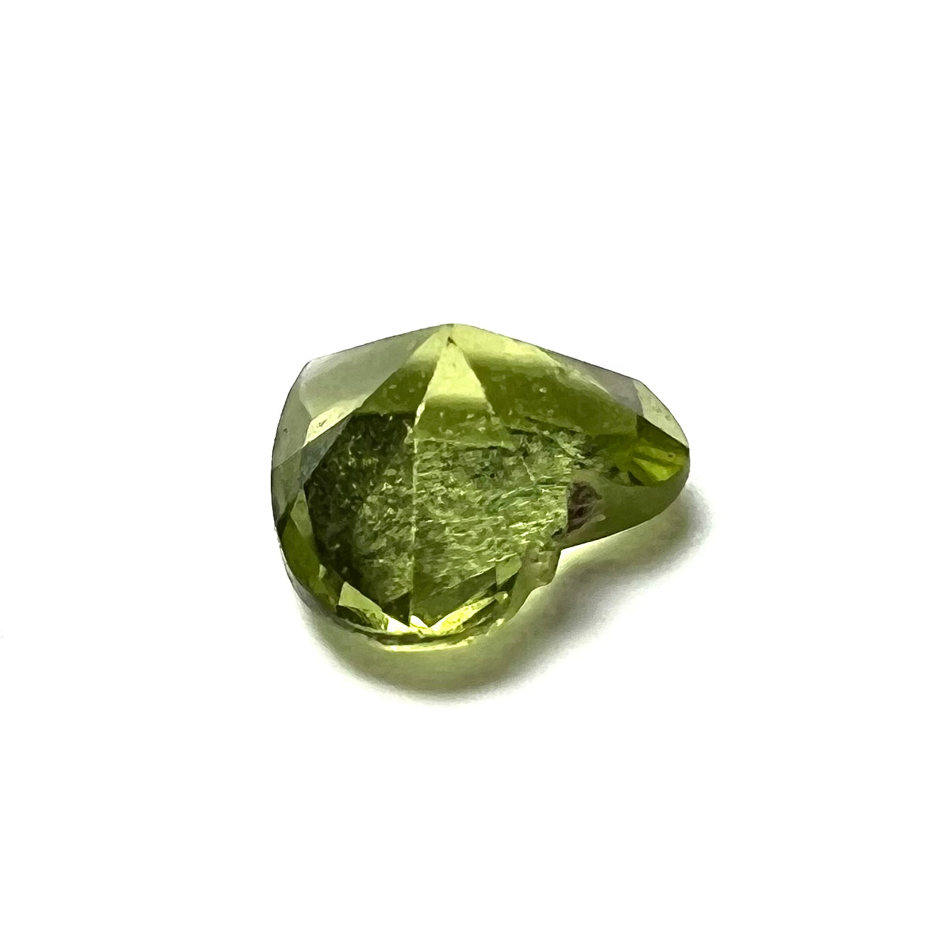 .45CT Loose Natural Heart Cut Peridot 5x3mm Earth mined Gemstone