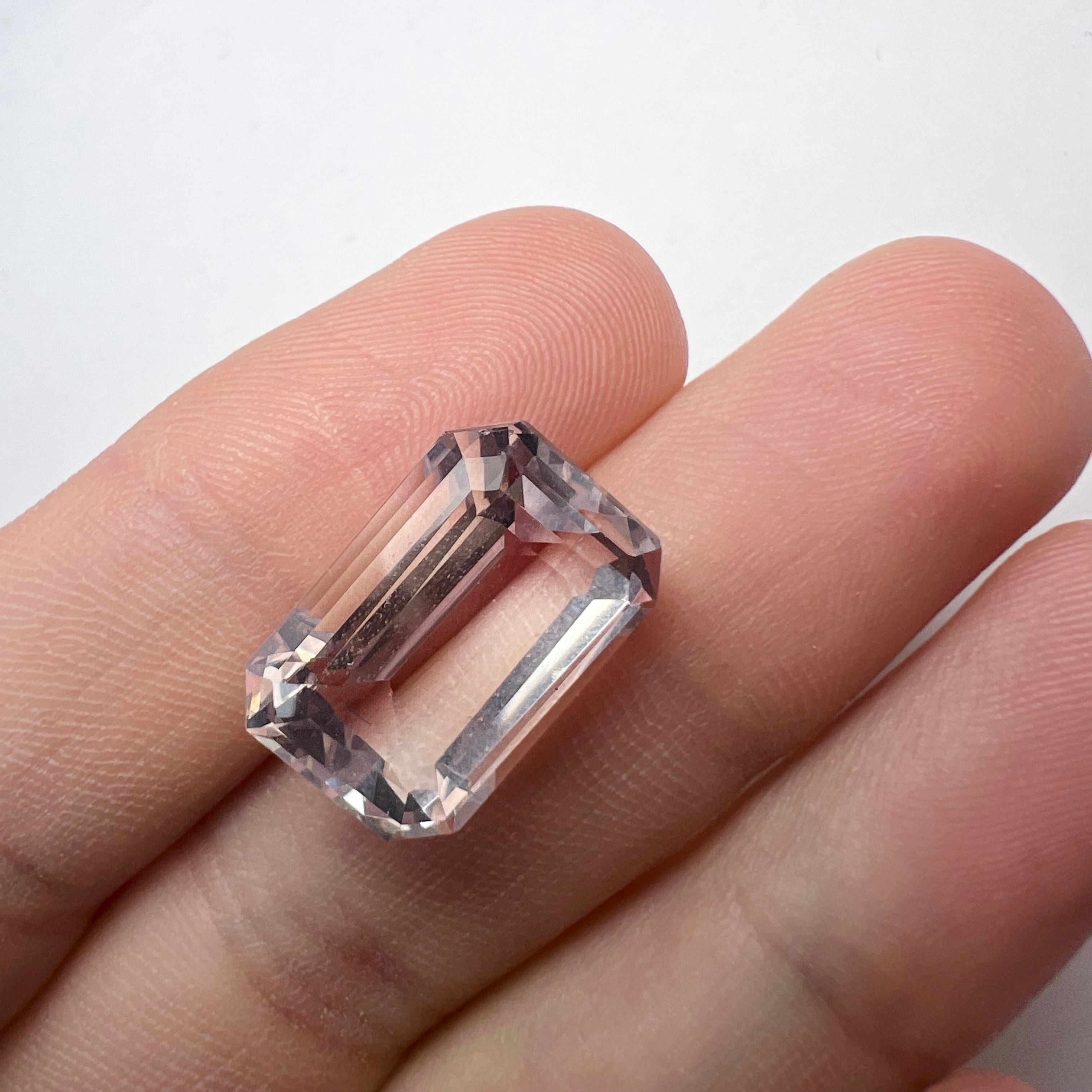12.93CTW Natural Emerald Cut Kunzite 17.17x11.56mm Earth mined Gemstone